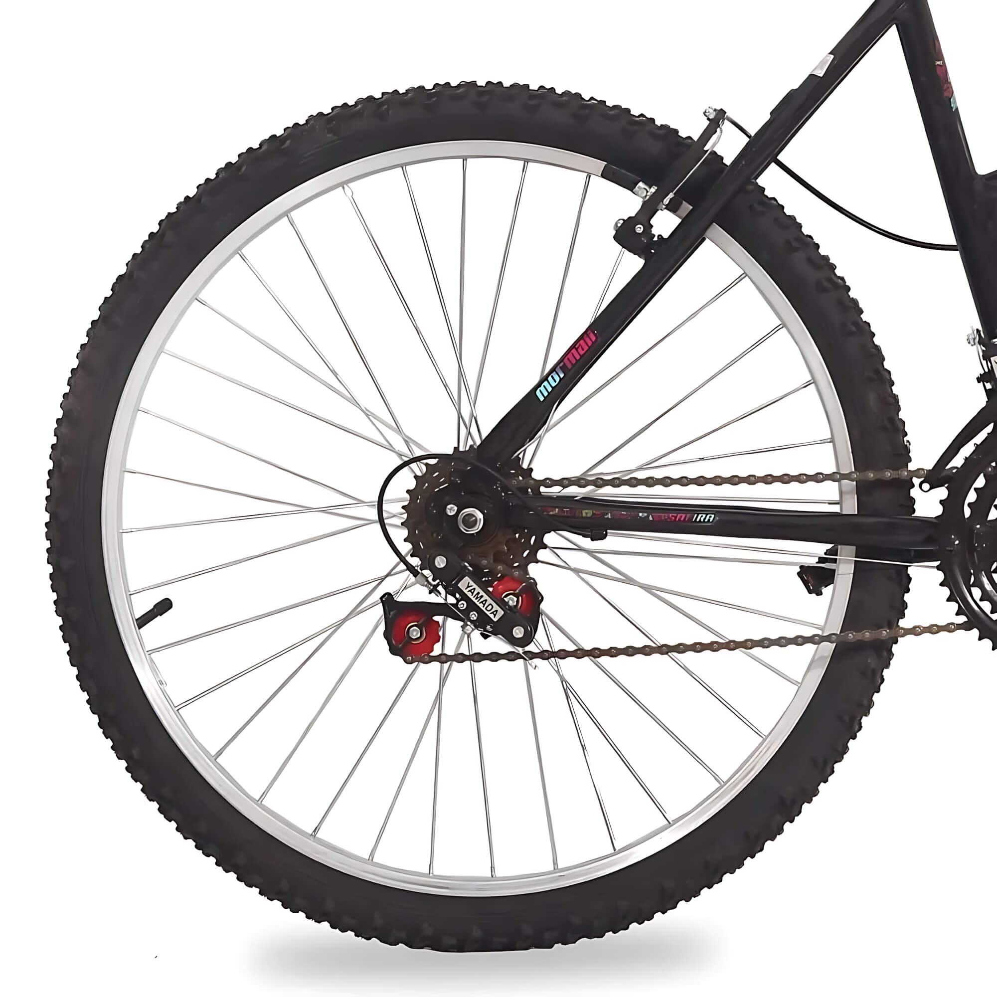 Bicicleta Aro 26 Safira Preta com Cesta Mormaii - 2020401241301-021