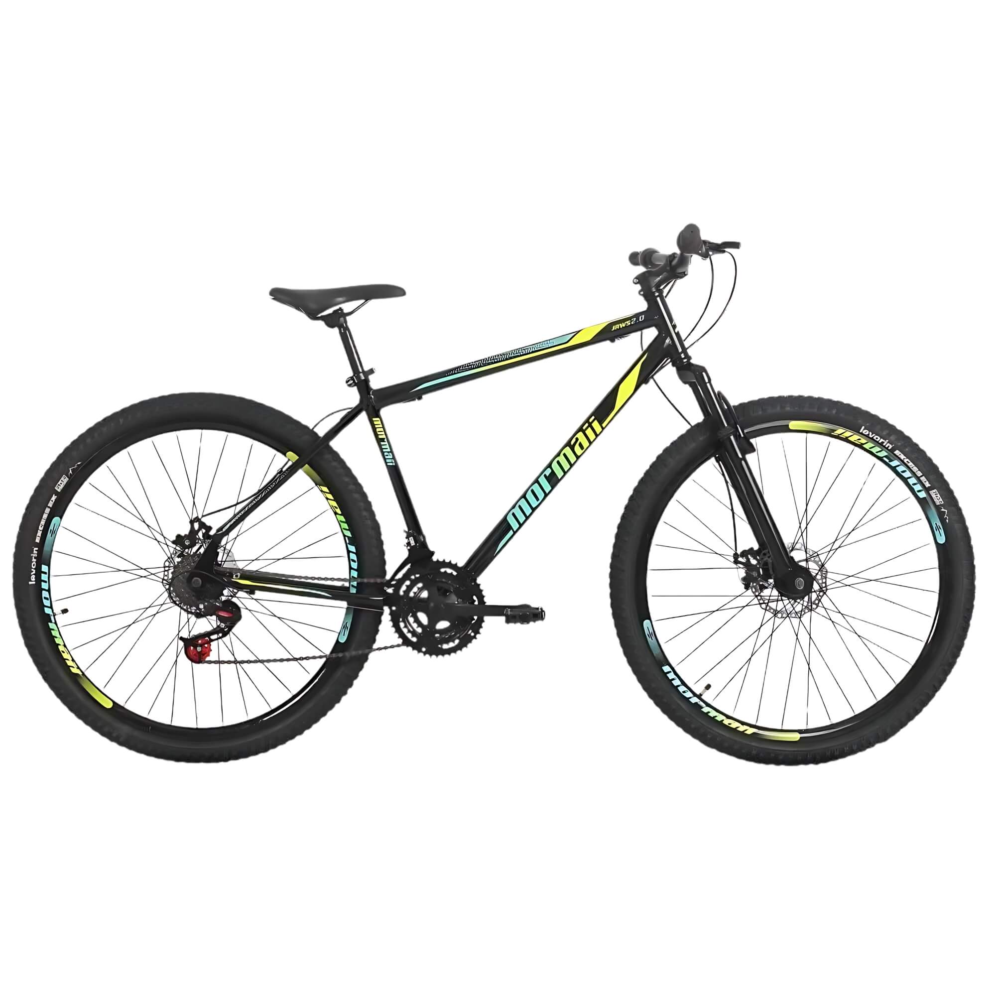 Bicicleta Aro 29 Jaws 2.0 Disk Brake Preta Mormaii - 2010601352202-060