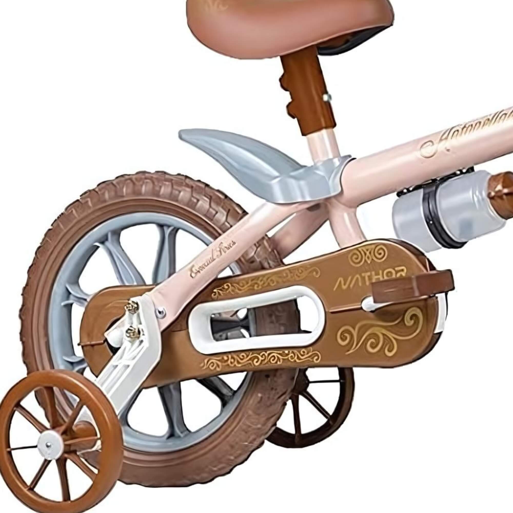 Bicicleta Infantil Aro 12 com Rodinha Cestinha Antonella Baby Cor Rosa - 100010160051