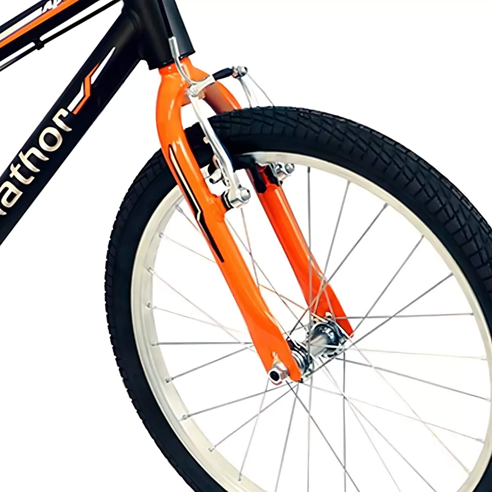 Bicicleta Infantil Apollo Aro 20" cor Preto e Laranja Nathor - 101200160003