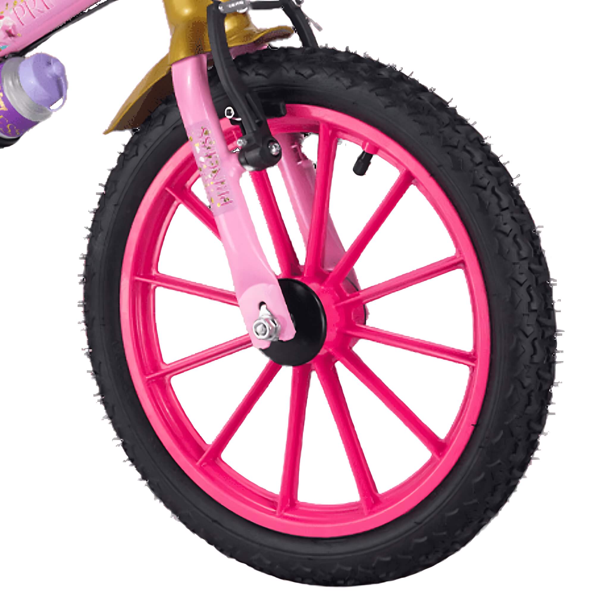 Bicicleta Infantil Aro 16" com Rodinhas Princesas Disney Nathor - 101250160000