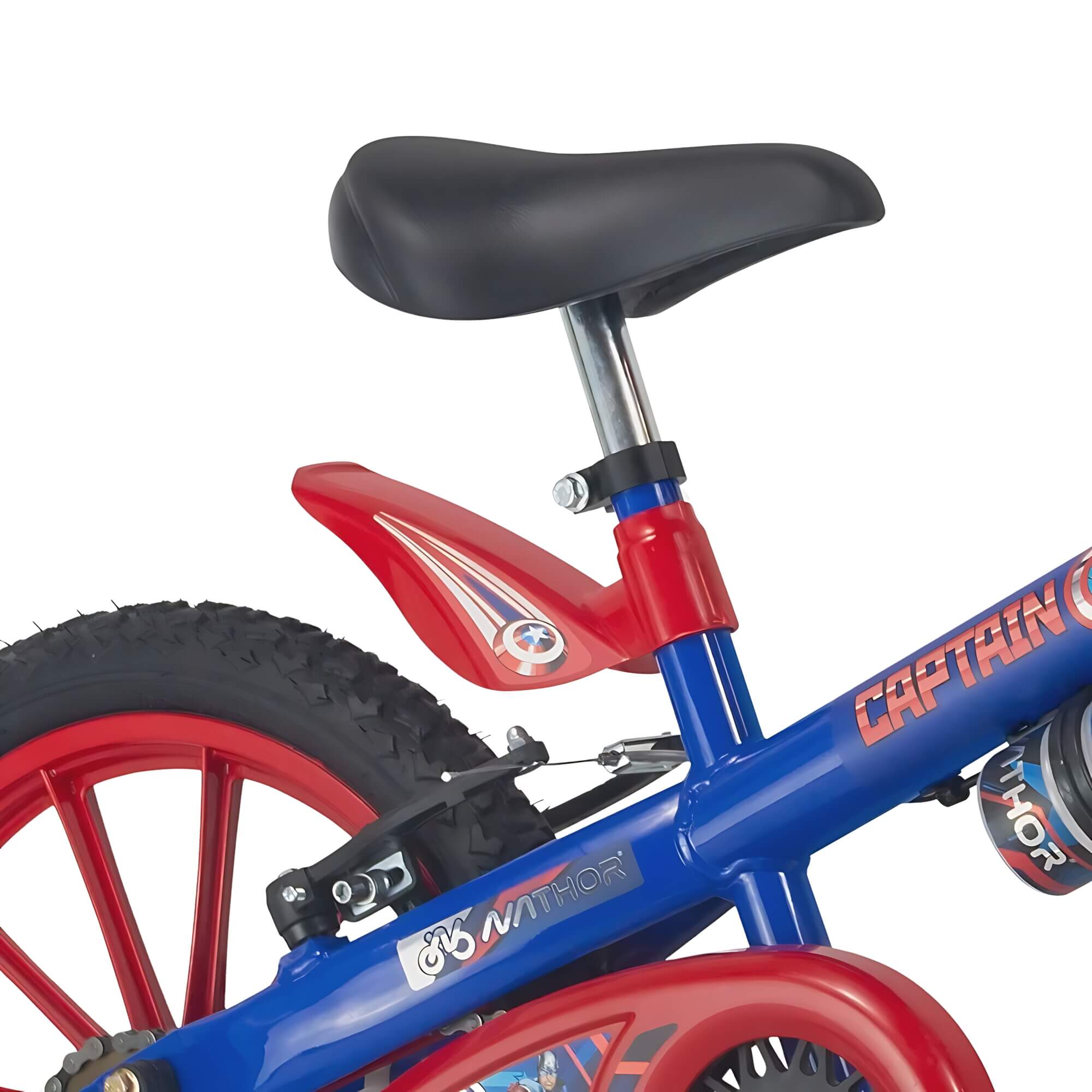 Bicicleta Infantil Aro 16" com Rodinhas Capitão América Nathor - 101250160001