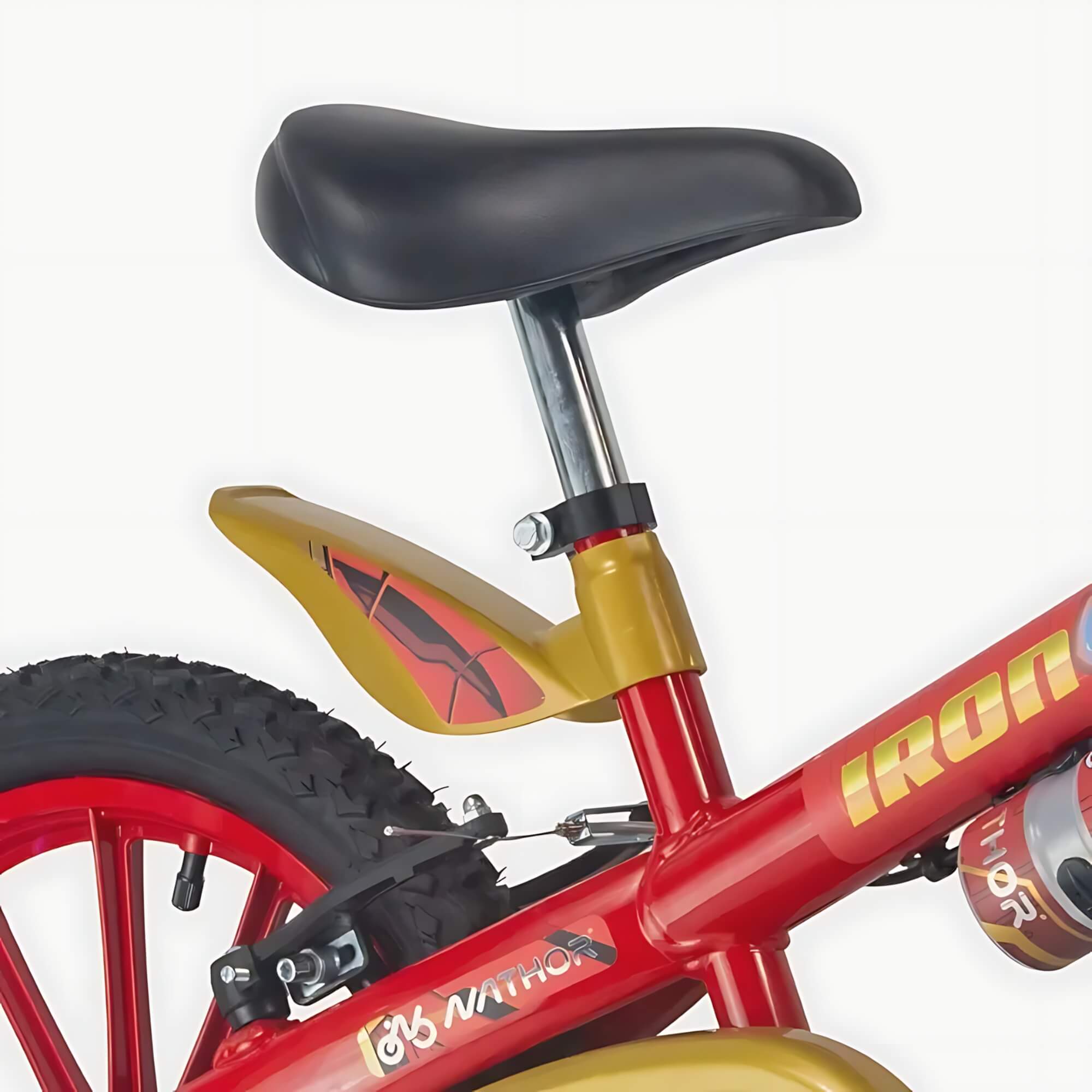 Bicicleta Infantil Aro 16" com Rodinhas Homem de Ferro Nathor - 101250160002