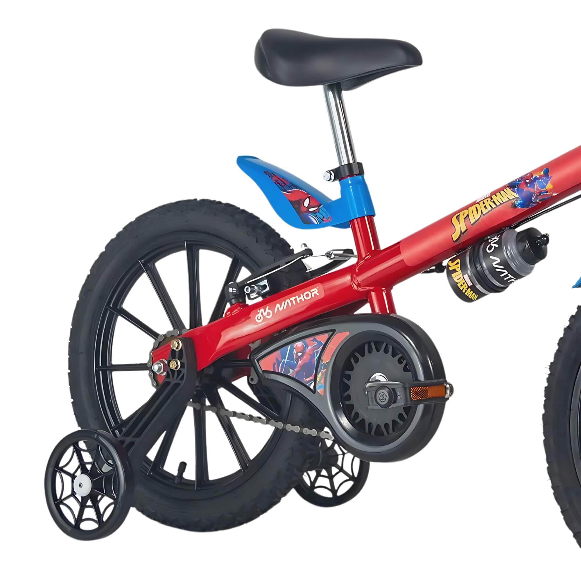 Bicicleta Infantil Aro 16" com Rodinhas Homem Aranha Nathor - 101250160003