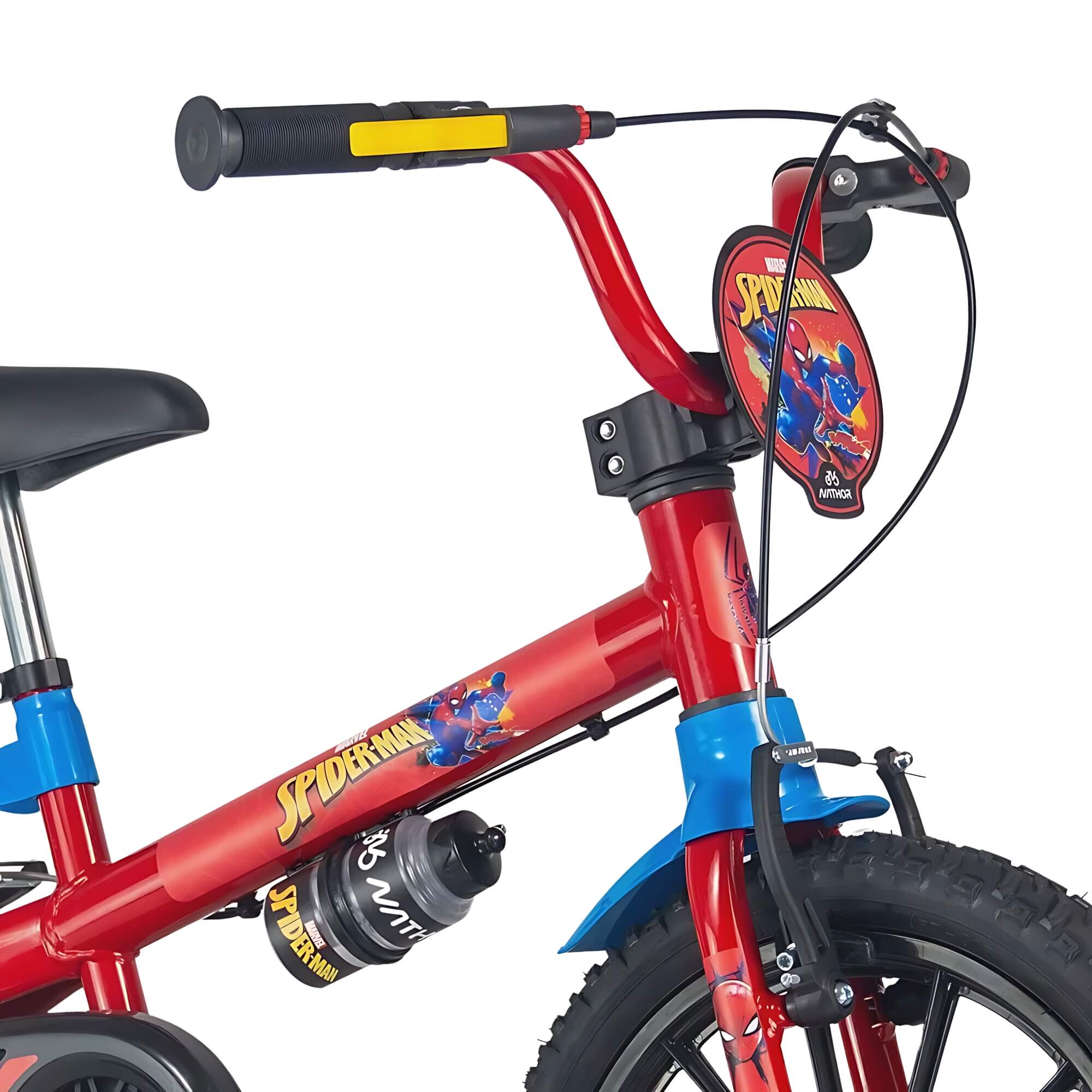 Bicicleta Infantil Aro 16" com Rodinhas Homem Aranha Nathor - 101250160003