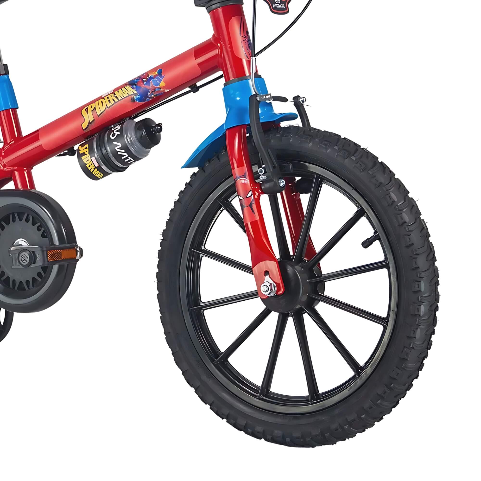 Bicicleta Infantil Aro 16" com Rodinhas Homem Aranha Nathor - 101250160003