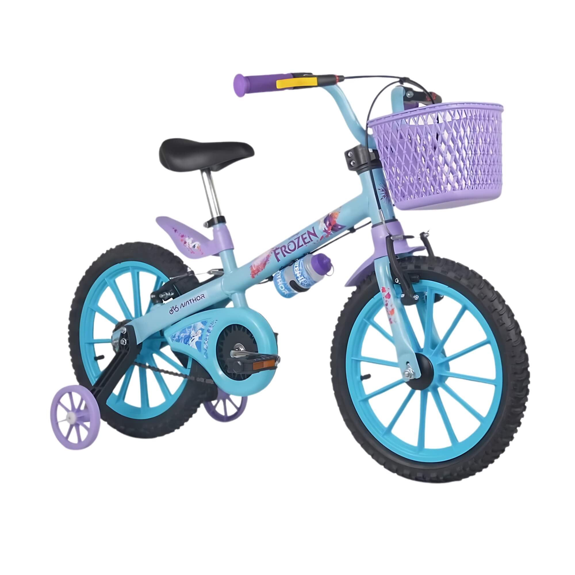Bicicleta Infantil Aro 16" com Rodinhas Frozen Nathor - 101250160004