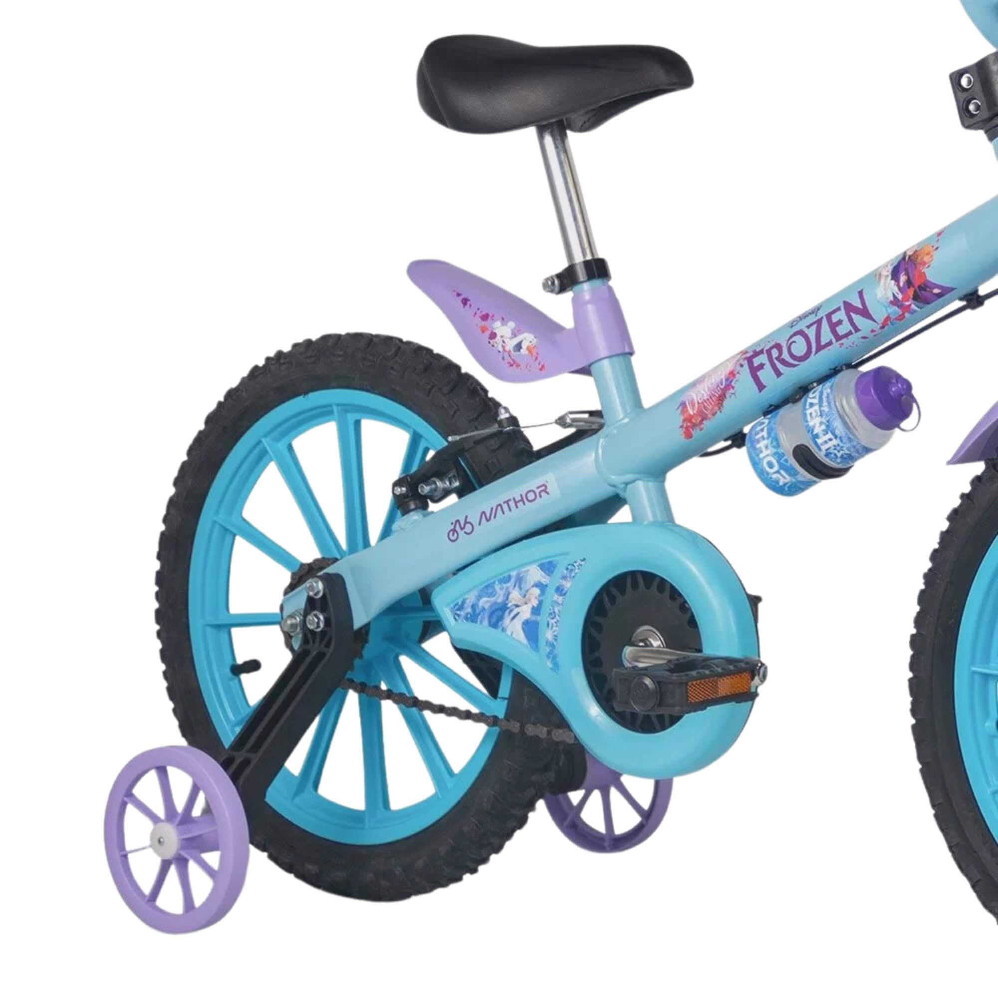Bicicleta Infantil Aro 16" com Rodinhas Frozen Nathor - 101250160004