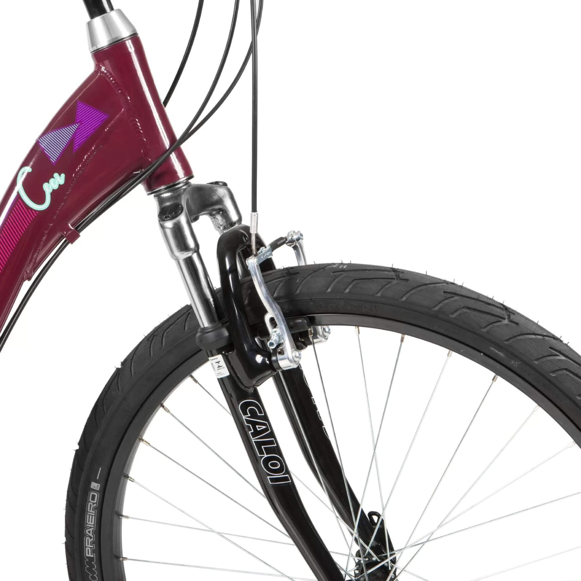 Bicicleta Caloi Ceci Aro 26 Vinho Feminina Design Retrô Quadro Rebaixado A21 - 004198.19008