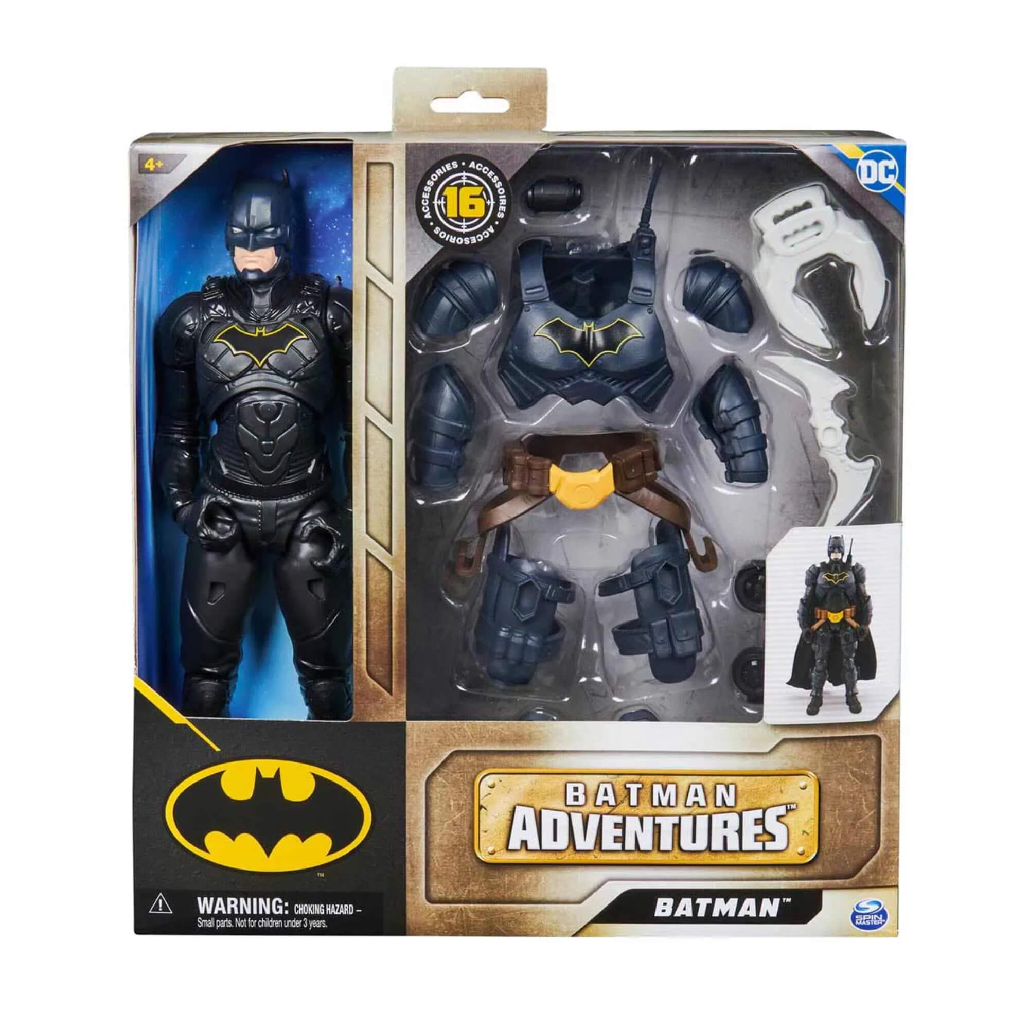 Brinquedo Infantil Boneco Batman de 30cm com Armadura de Batalha + Acessórios Sunny - 003377