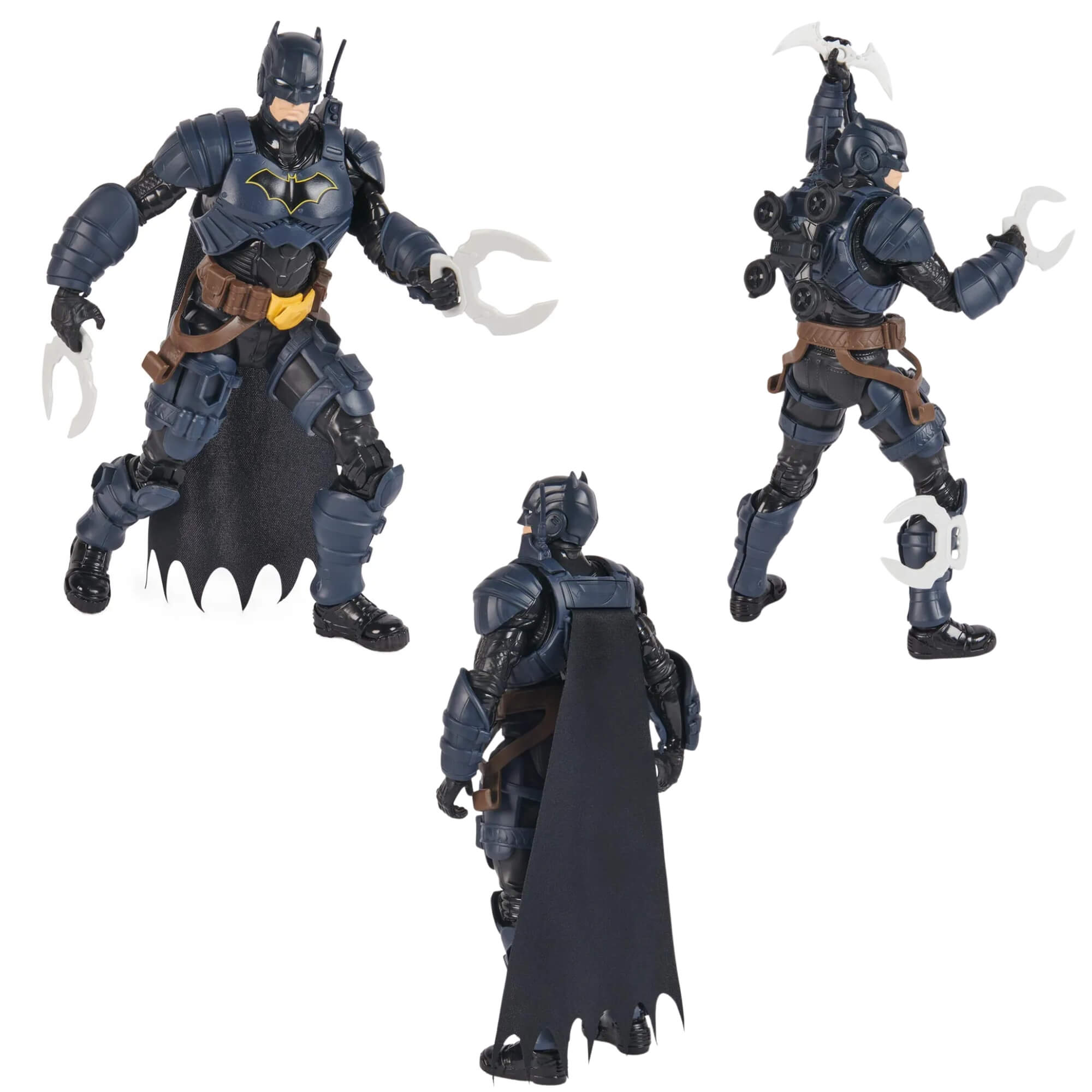 Brinquedo Infantil Boneco Batman de 30cm com Armadura de Batalha + Acessórios Sunny - 003377