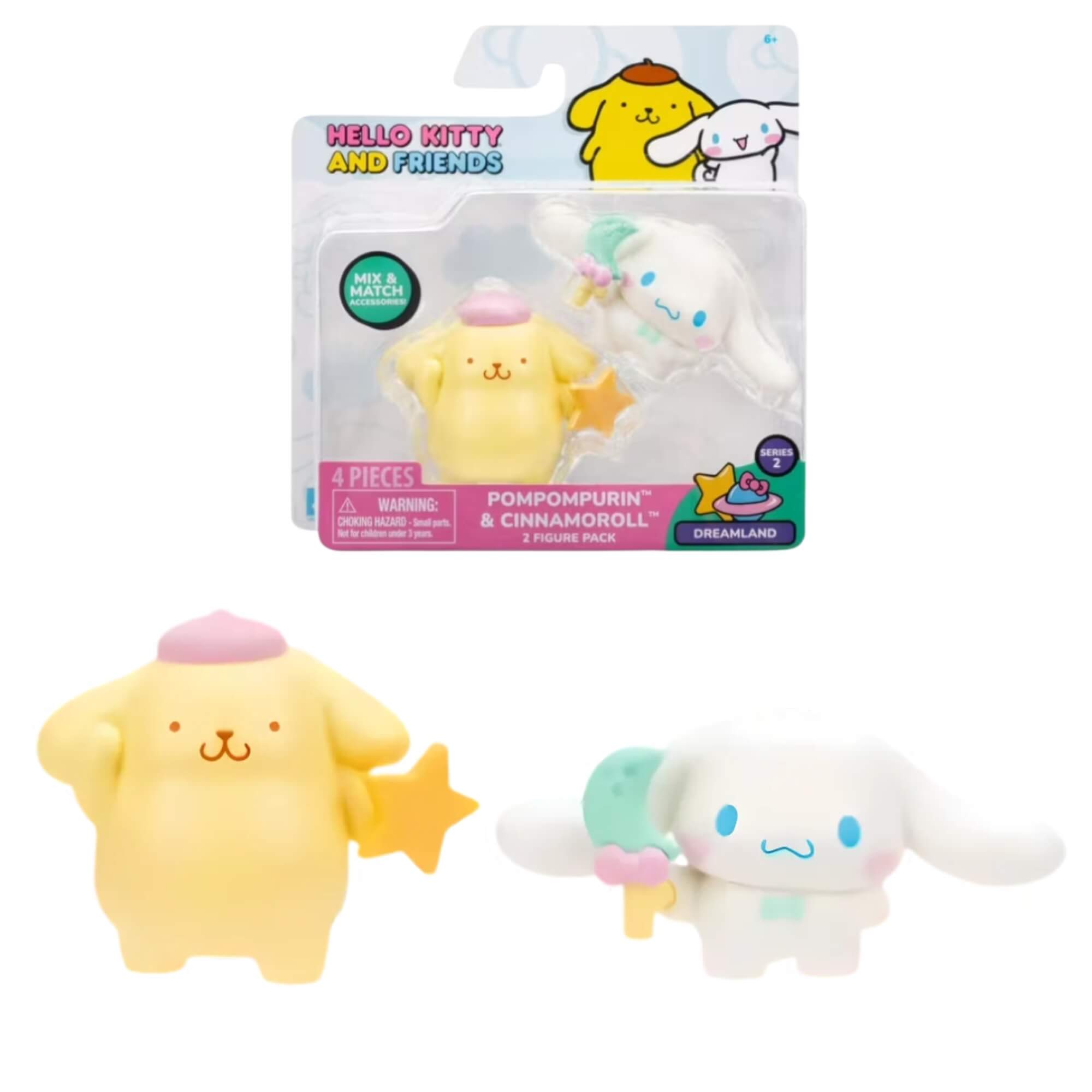 Figuras Hello Kitty e Amigos Pack 2 Bonecos e Acessórios (Sortido) Sunny  - 003870
