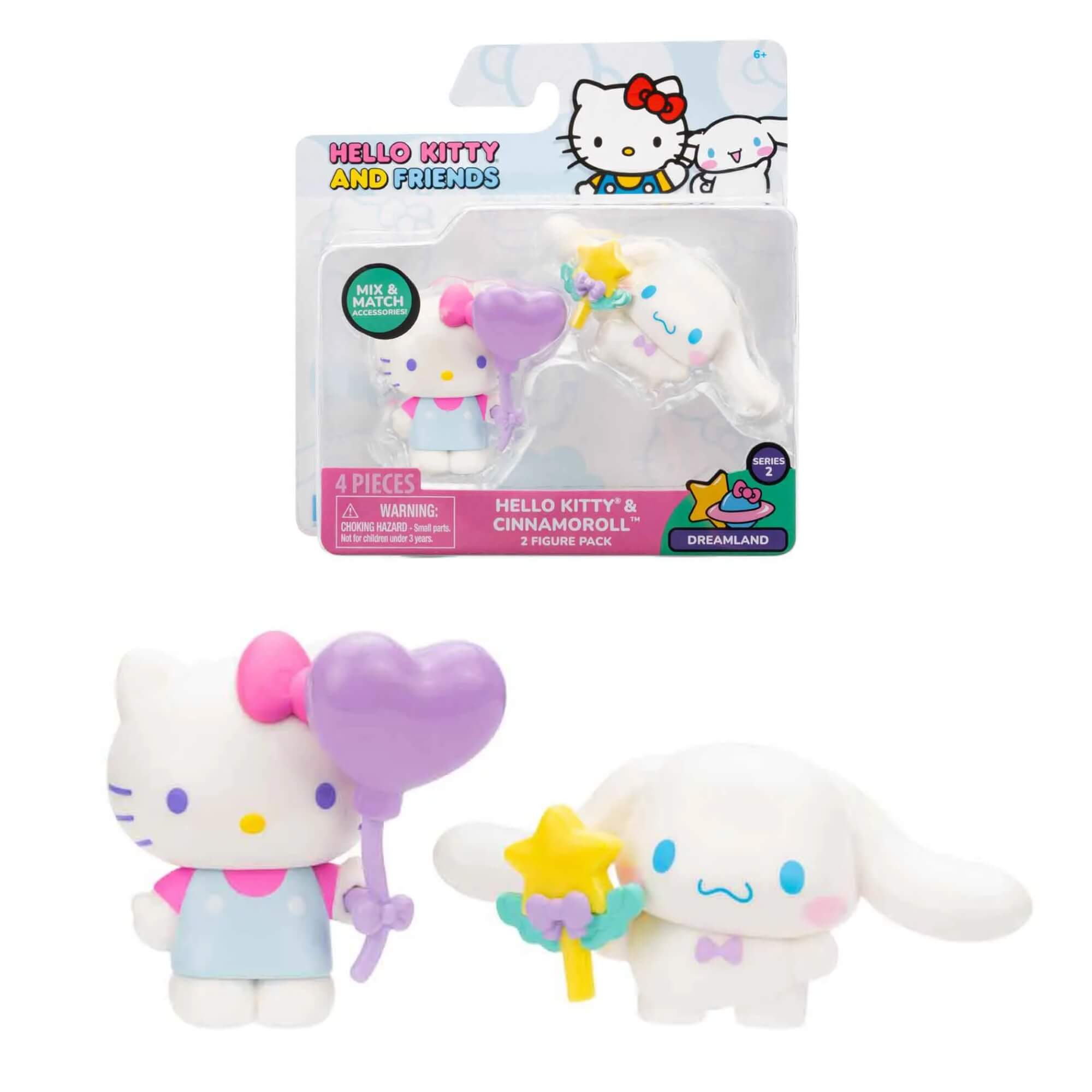 Figuras Hello Kitty e Amigos Pack 2 Bonecos e Acessórios (Sortido) Sunny  - 003870