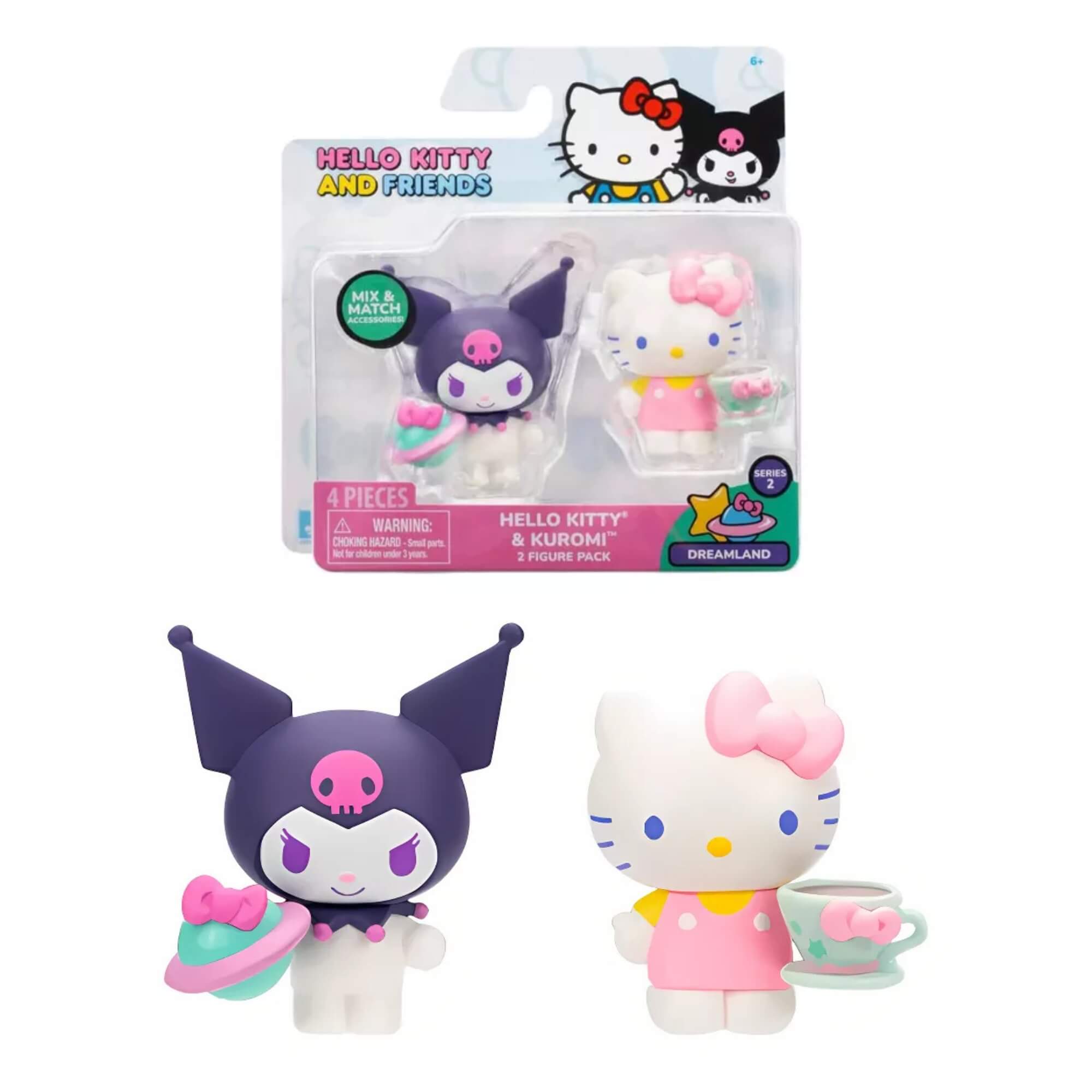Figuras Hello Kitty e Amigos Pack 2 Bonecos e Acessórios (Sortido) Sunny  - 003870