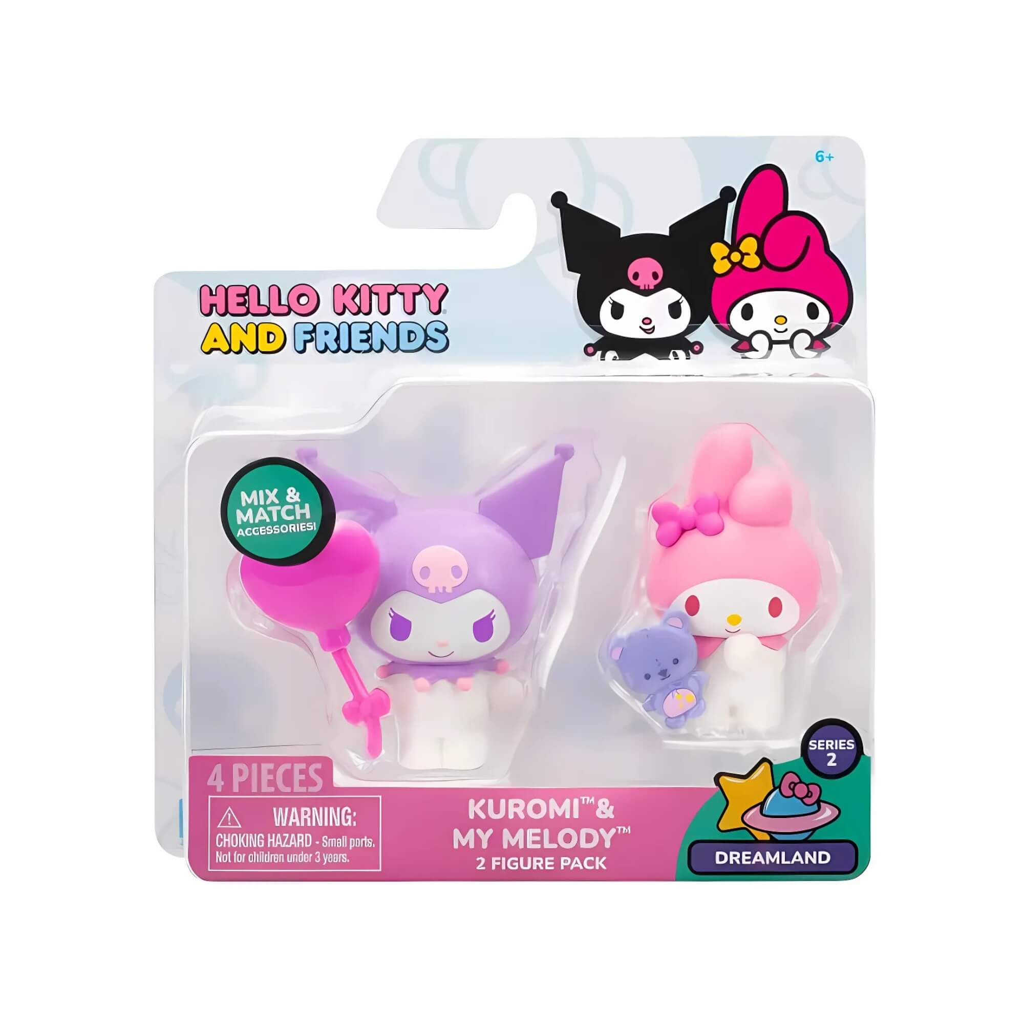 Figuras Hello Kitty e Amigos Pack 2 Bonecos e Acessórios (Sortido) Sunny  - 003870