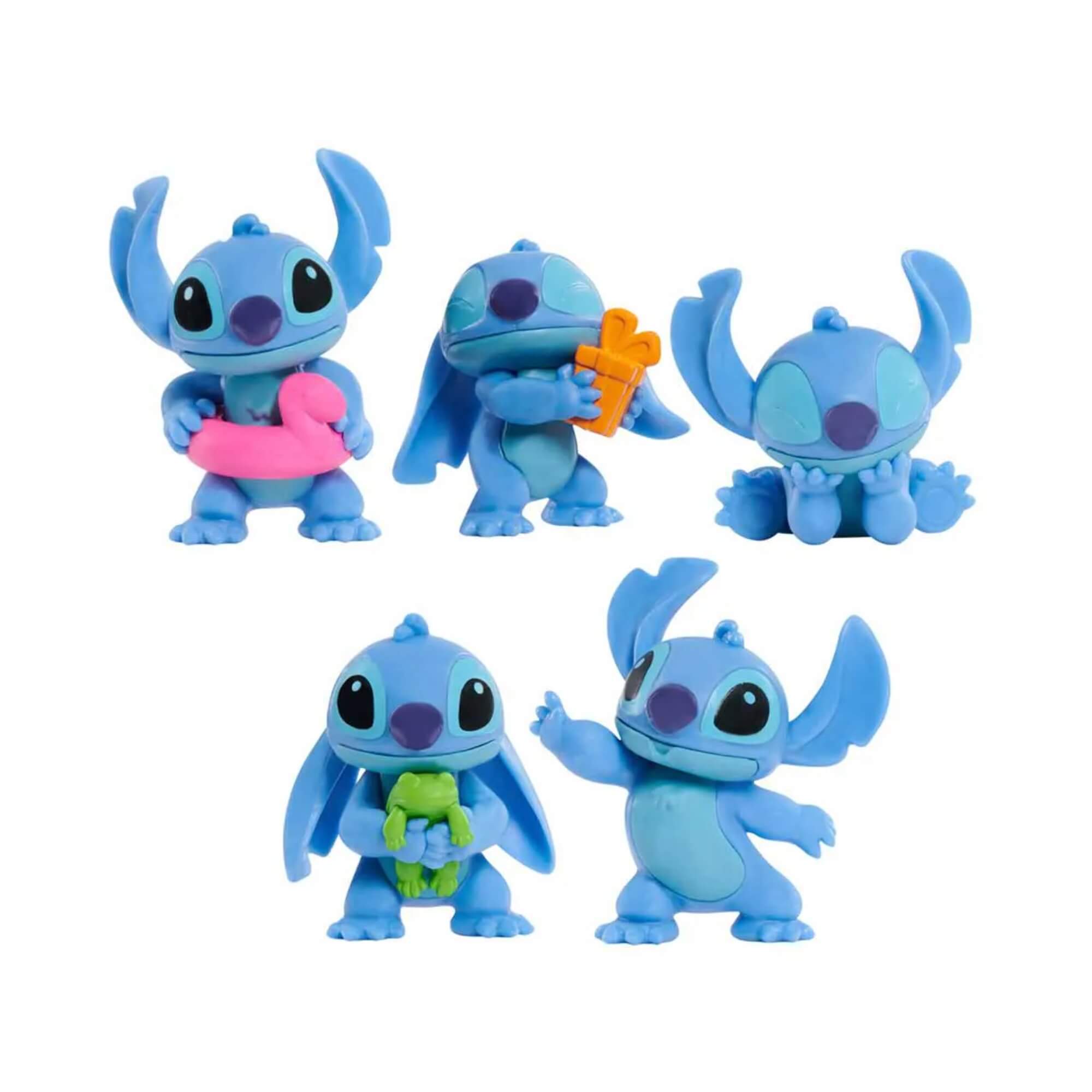 Mini Bonecos de 4cm do Stitch Colecionáveis Disney 5 Peças Sunny - 003989