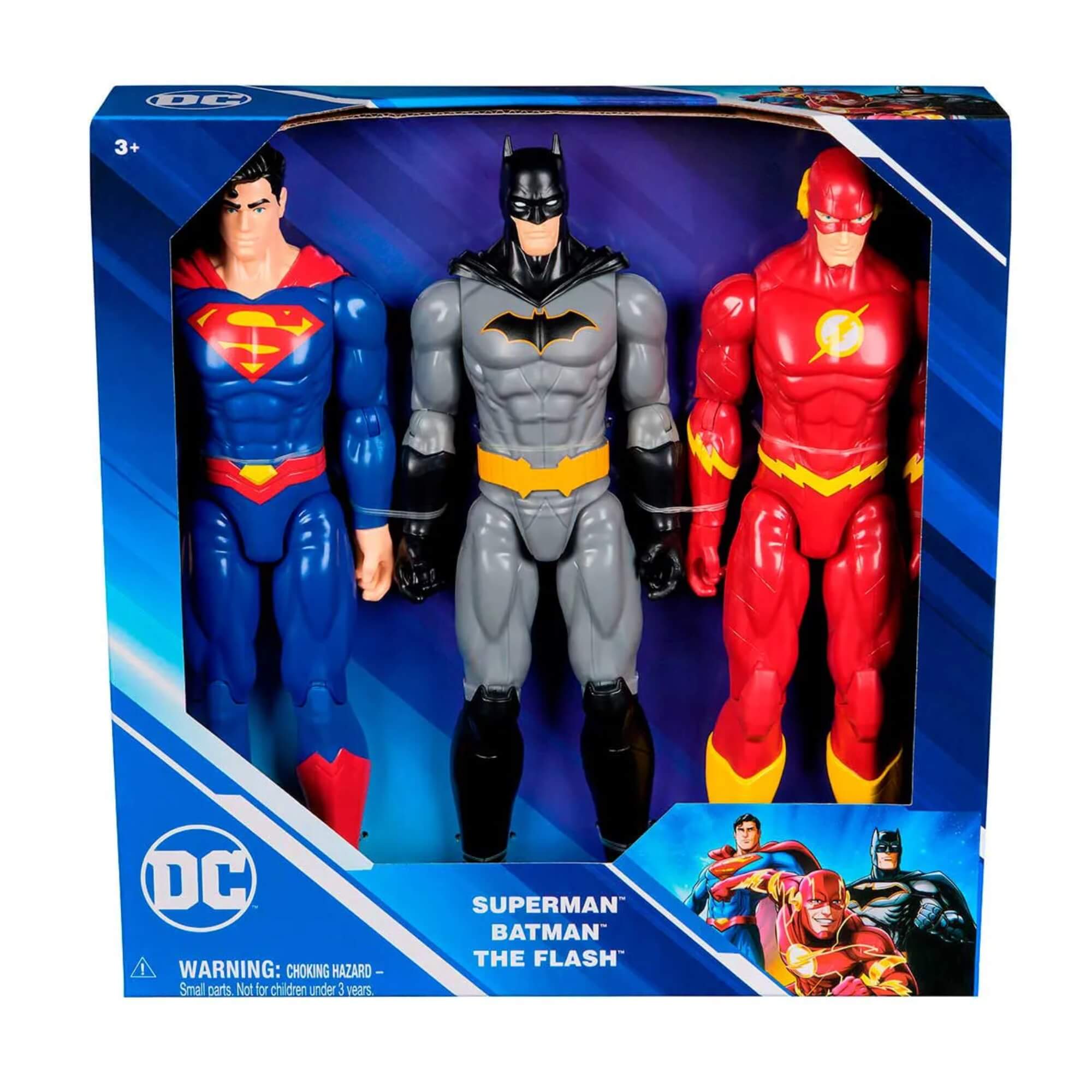 Bonecos Superman, Batman e Flash de 30cm DC Sunny - 004183