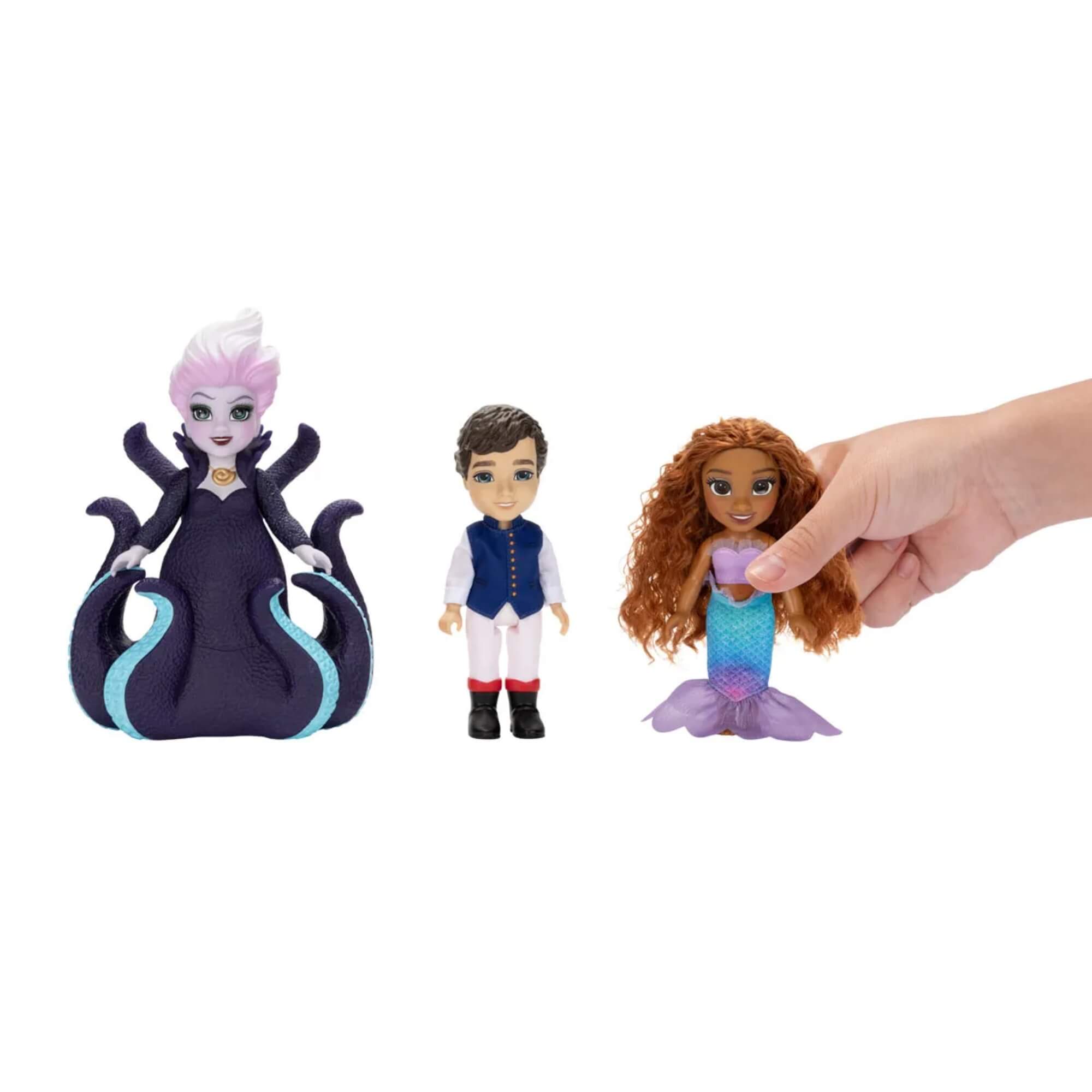 Brinquedo Infantil A Pequena Sereia Set de Bonecas com Ariel, Ursula e Eric Sunny - 003908