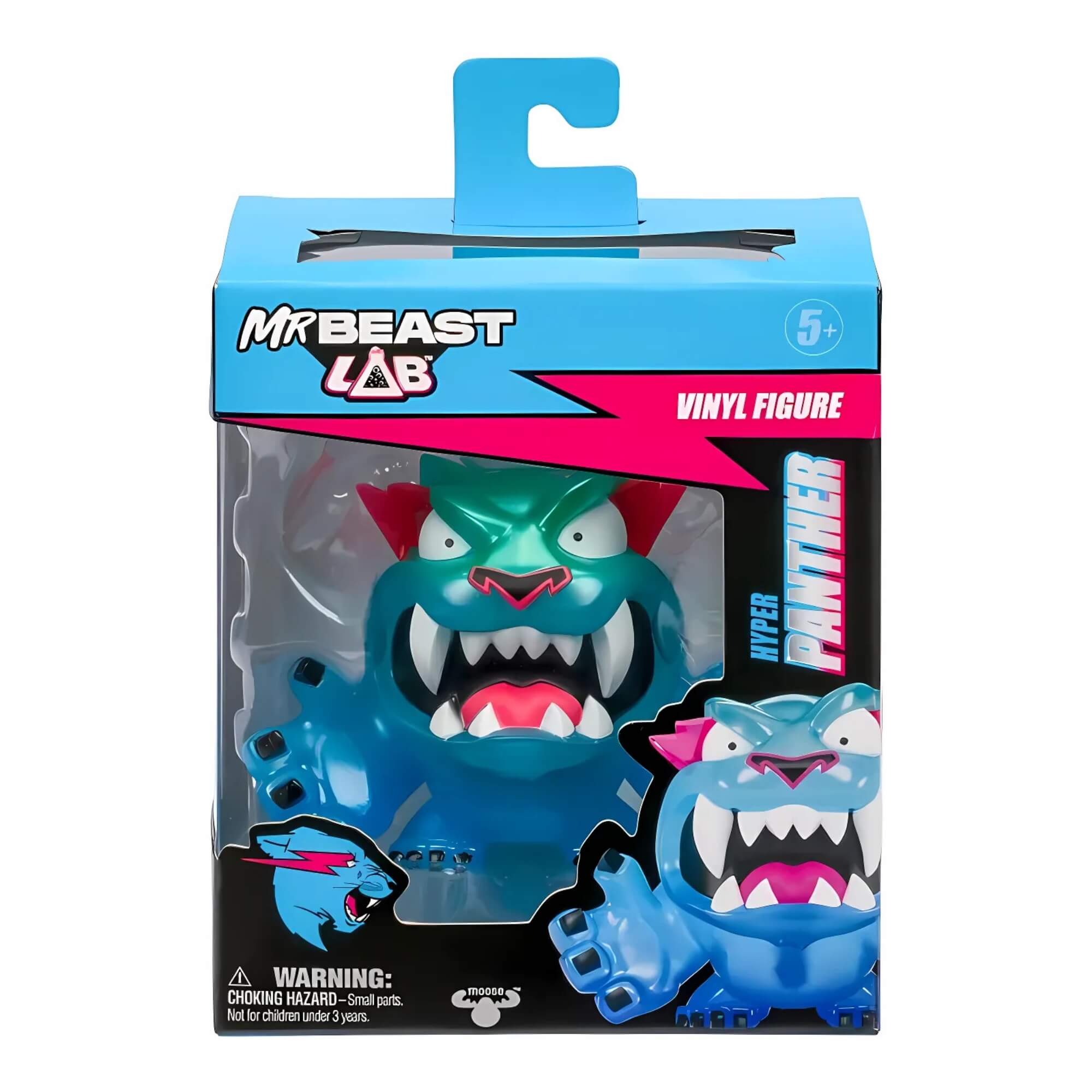 Boneco de Vinil Colecionável 9cm 1 Unidade Modelo Sortido Mrbeast Lab Pantera Hyper Candide - 4733