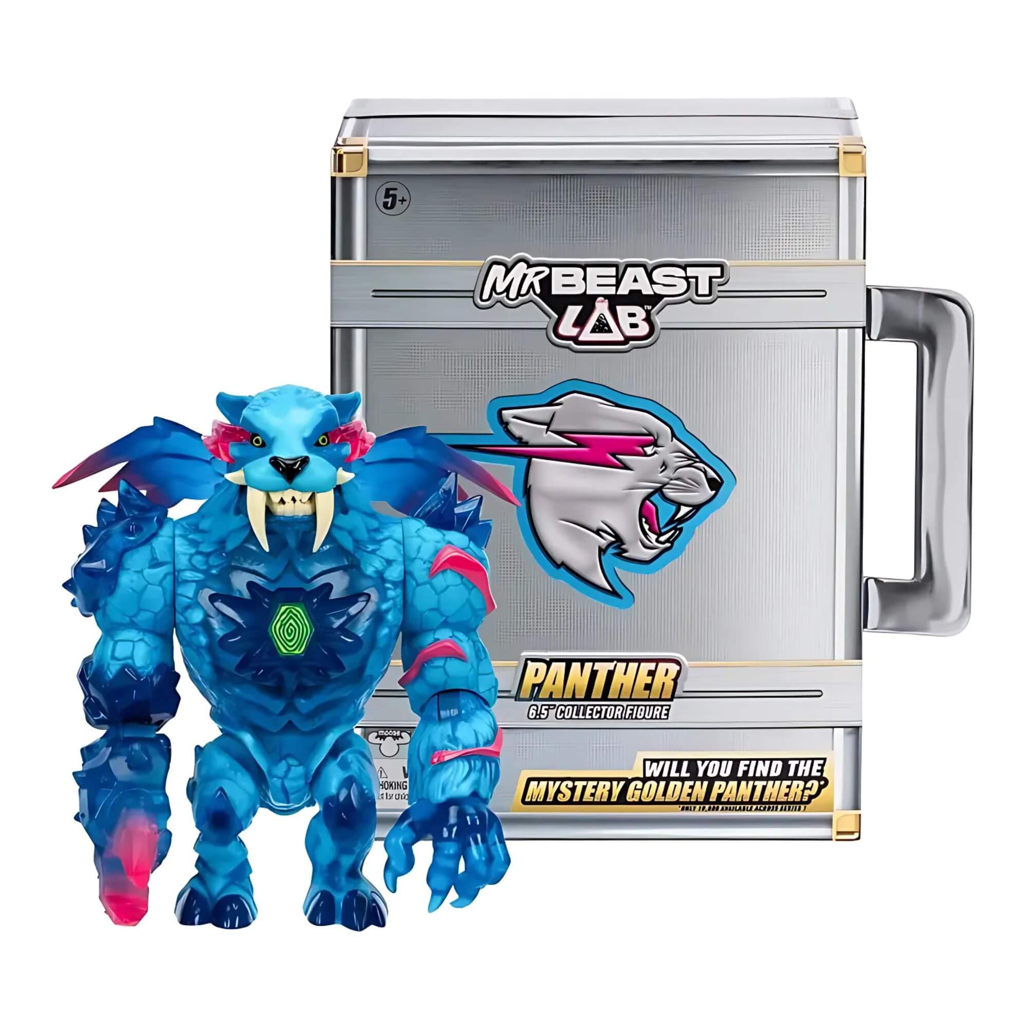 Boneco Colecionável 16cm Mrbeast Lab Pantera ou Tigre 1 Unidade Sortida Modelo Raro Sunny - 4732