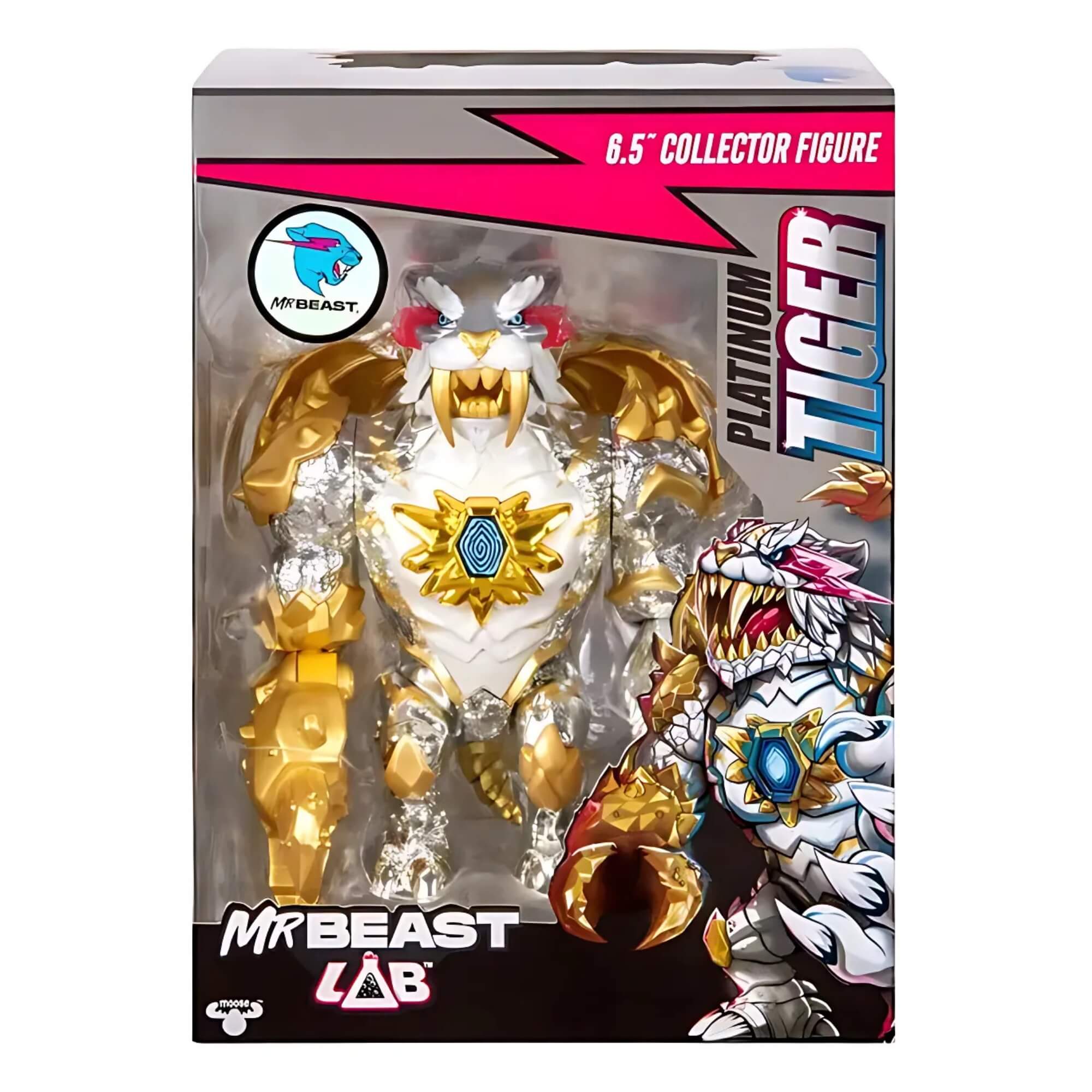 Boneco Colecionável 16cm Mrbeast Lab Pantera ou Tigre 1 Unidade Sortida Modelo Raro Sunny - 4732