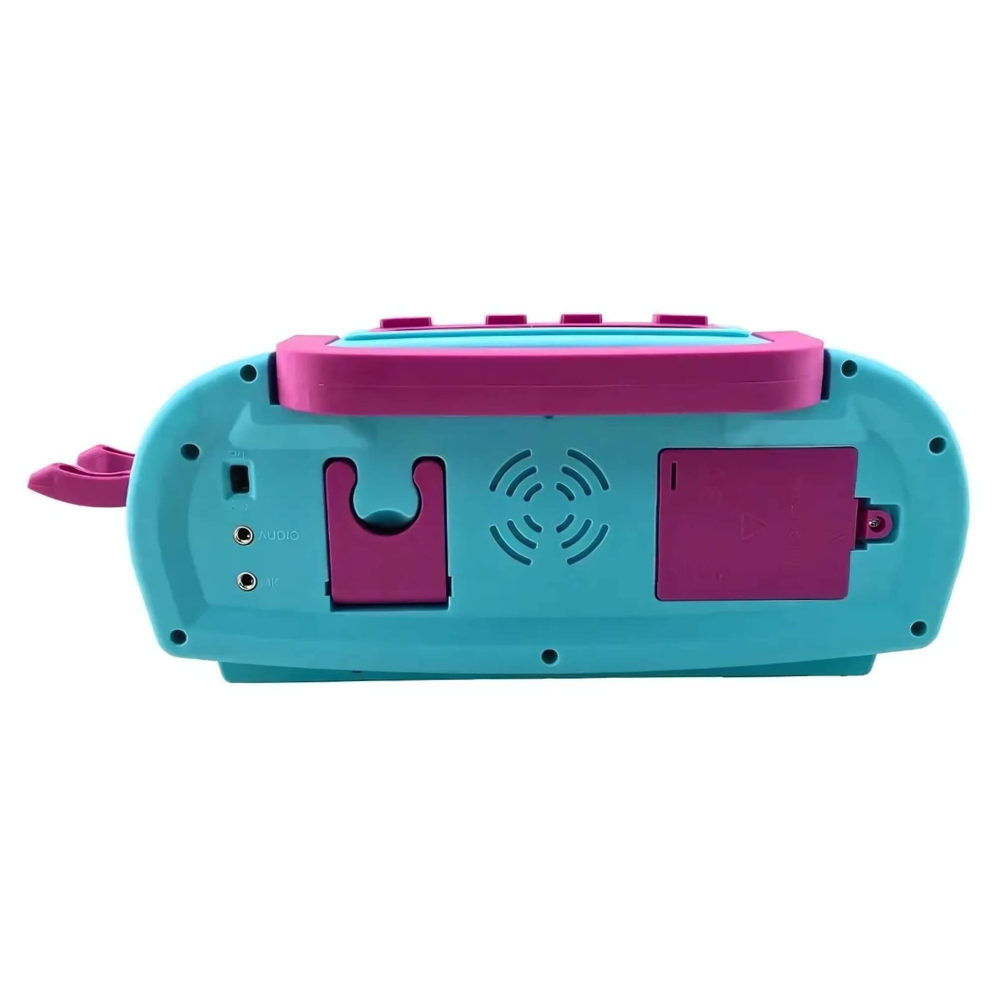 Boombox Caixa de Som Infantil Karaokê Disney Stitch Pilhas Inclusas Candide - 3271
