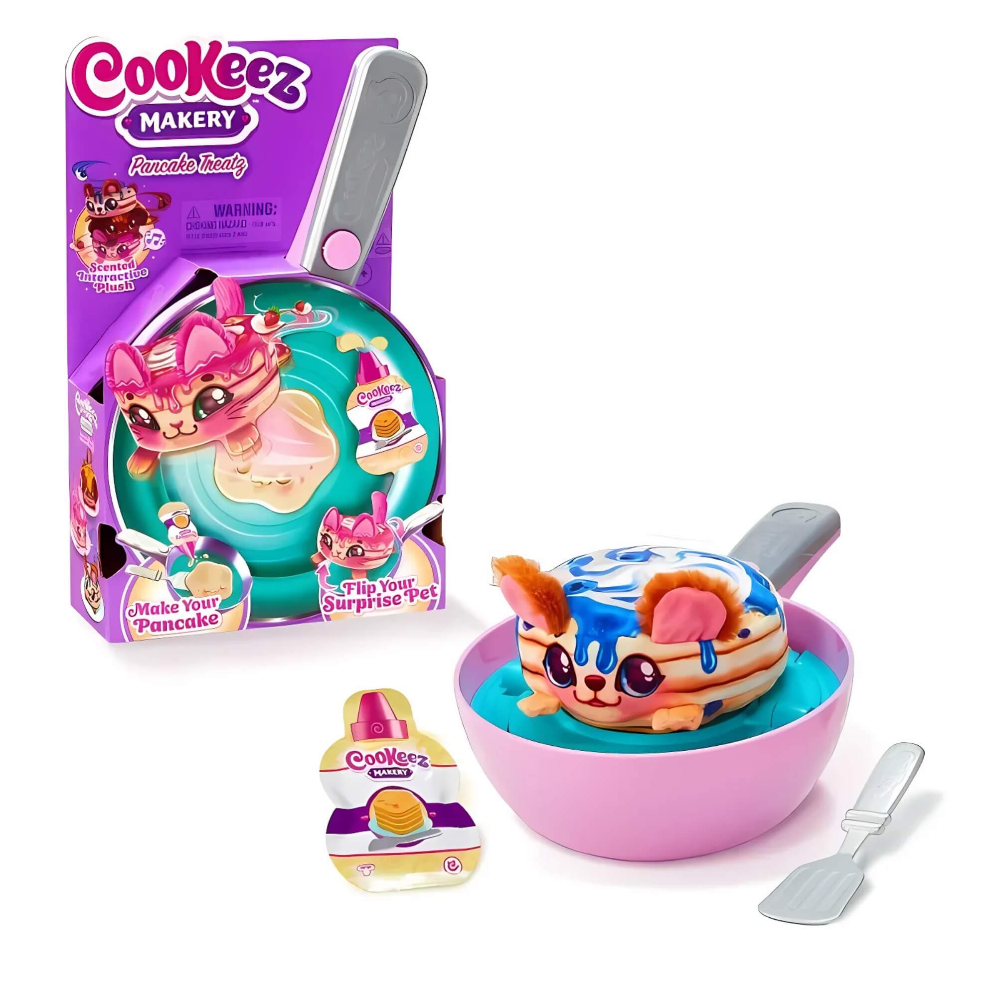 Pelúcia Panqueca Frigideira Cookeez Makery Pancake Treatz 1 Unidade Surpresa Candide - 4351