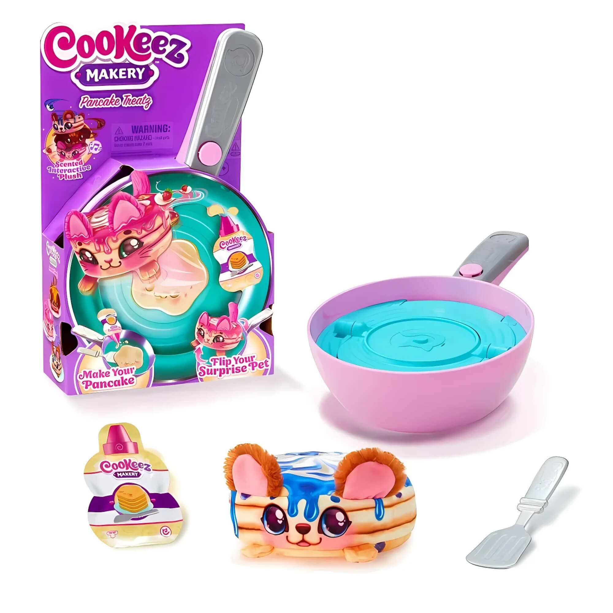 Pelúcia Panqueca Frigideira Cookeez Makery Pancake Treatz 1 Unidade Surpresa Candide - 4351