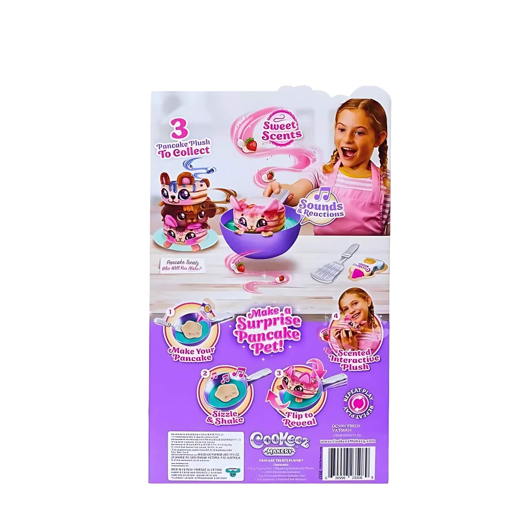Pelúcia Panqueca Frigideira Cookeez Makery Pancake Treatz 1 Unidade Surpresa Candide - 4351
