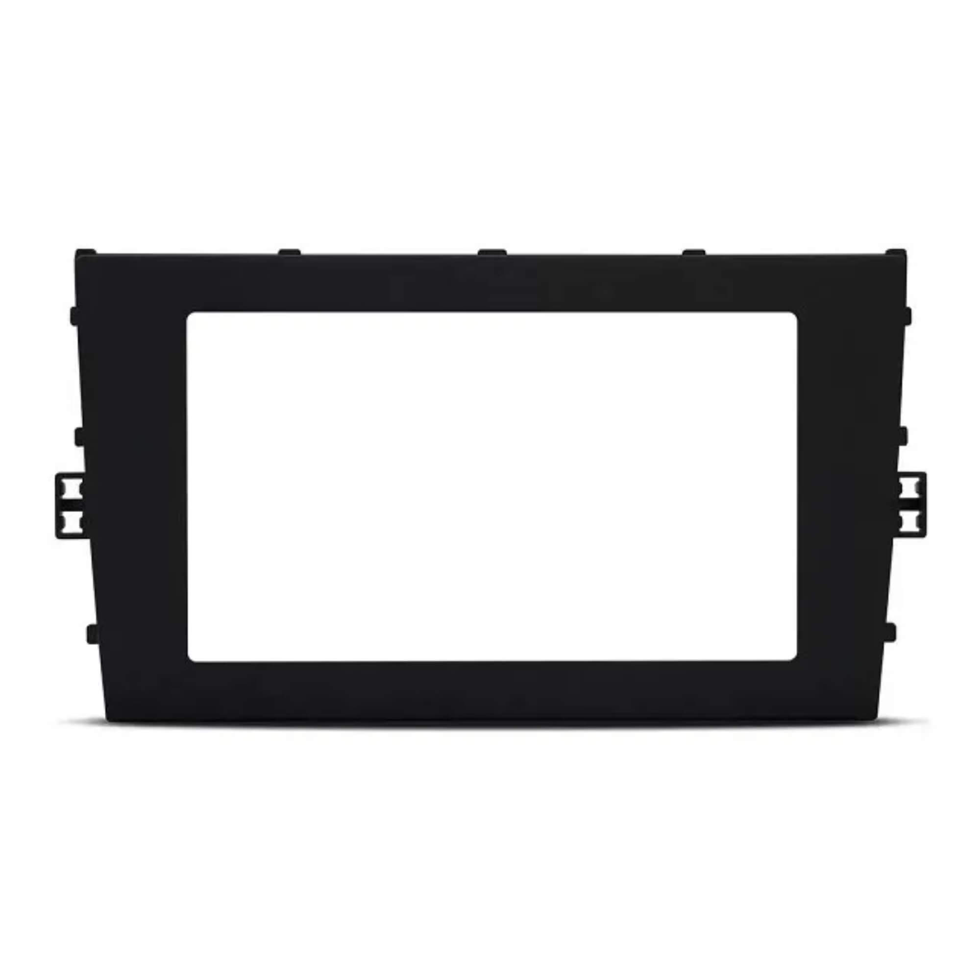 Moldura 2 Din Tela 7" T-Cross e Nivus 20/22, Polo e Virtus 18/22 Preta JR8 - JT30MOLTCROSS7