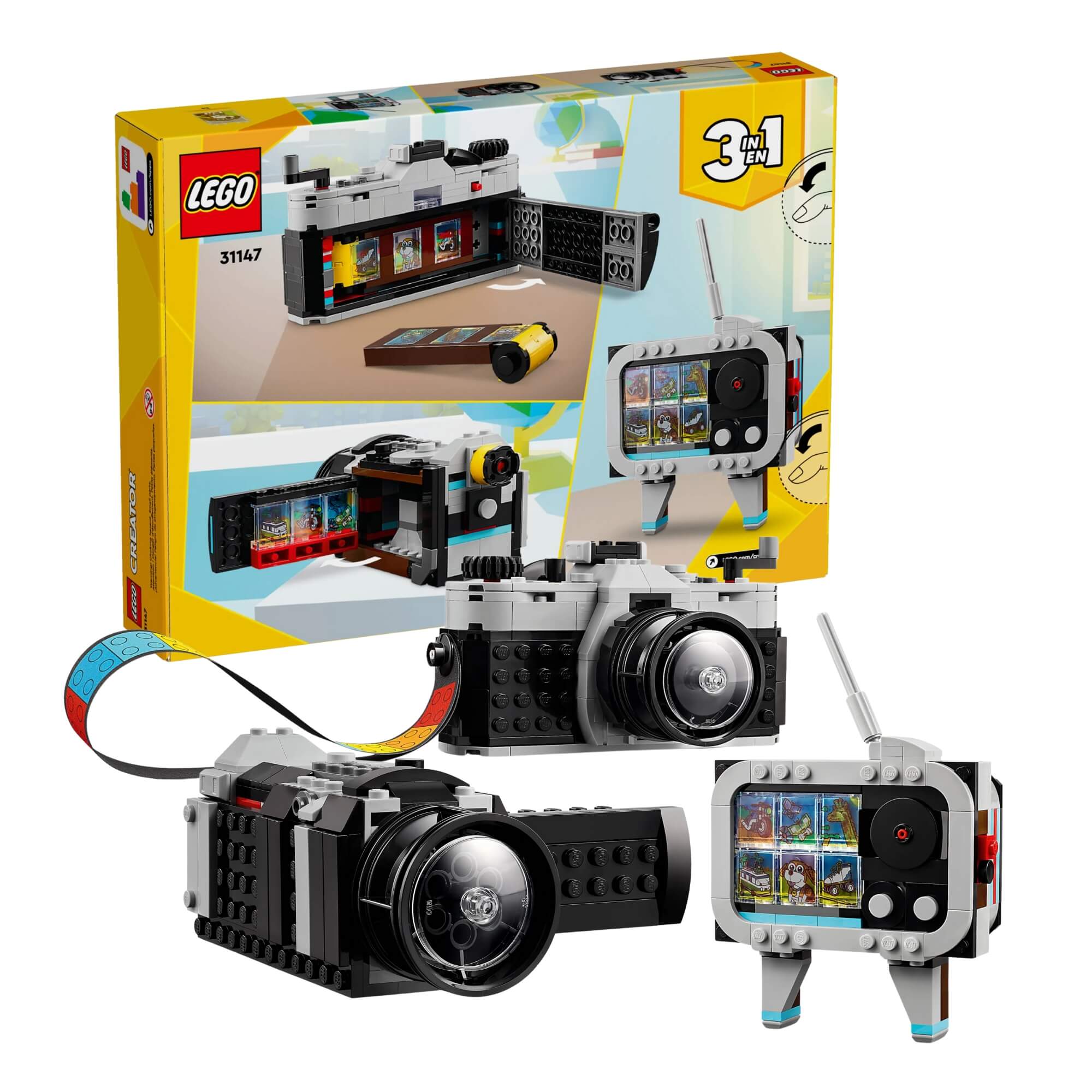LEGO Creator 3 em 1 Câmera Retrô 261 Peças - 4111131147