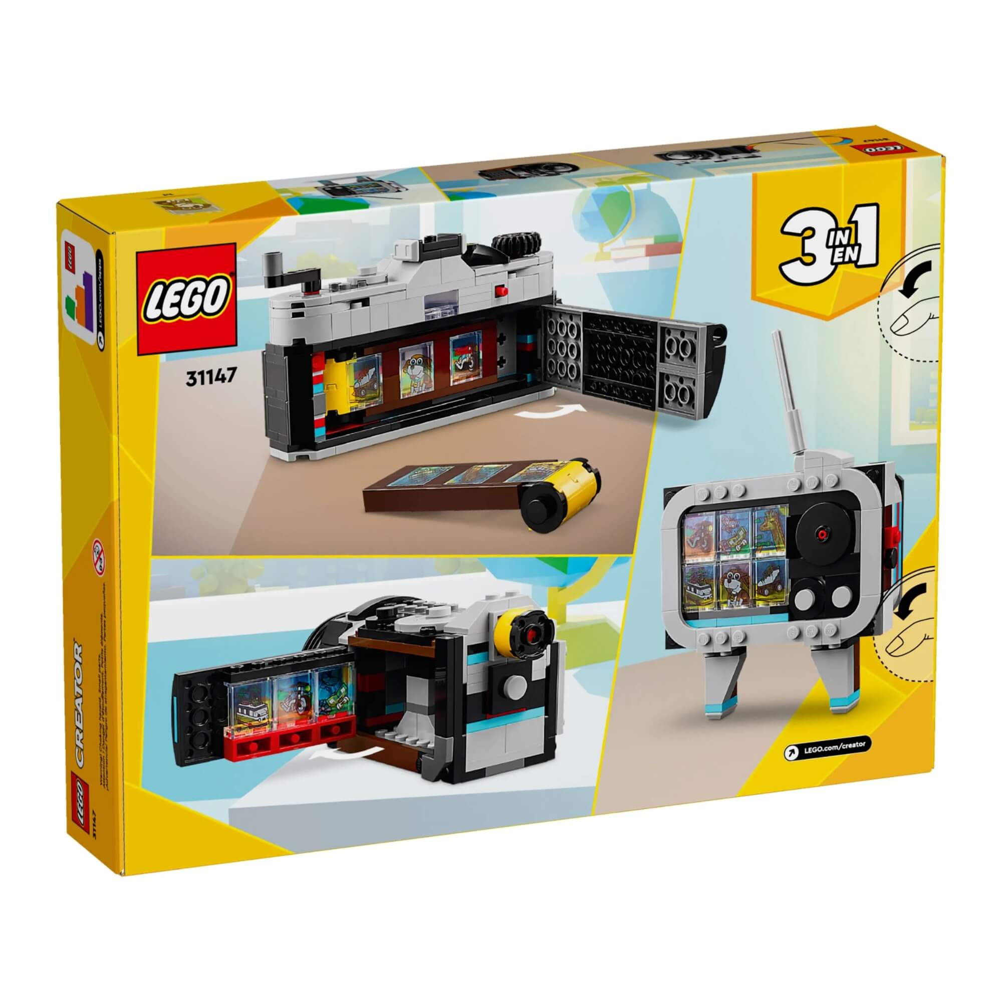 LEGO Creator 3 em 1 Câmera Retrô 261 Peças - 4111131147