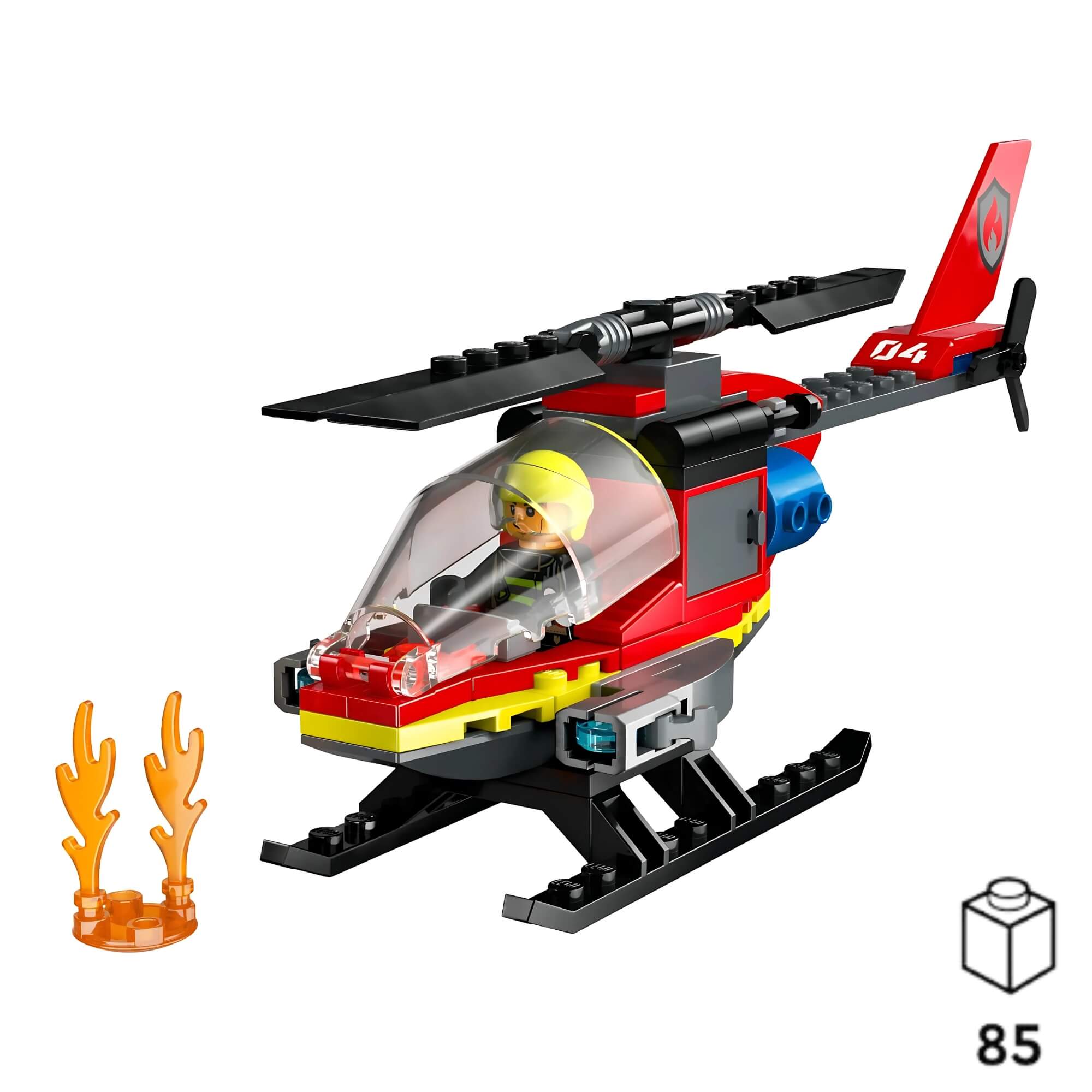 LEGO City Helicóptero dos Bombeiros 85 Peças - 4111160411