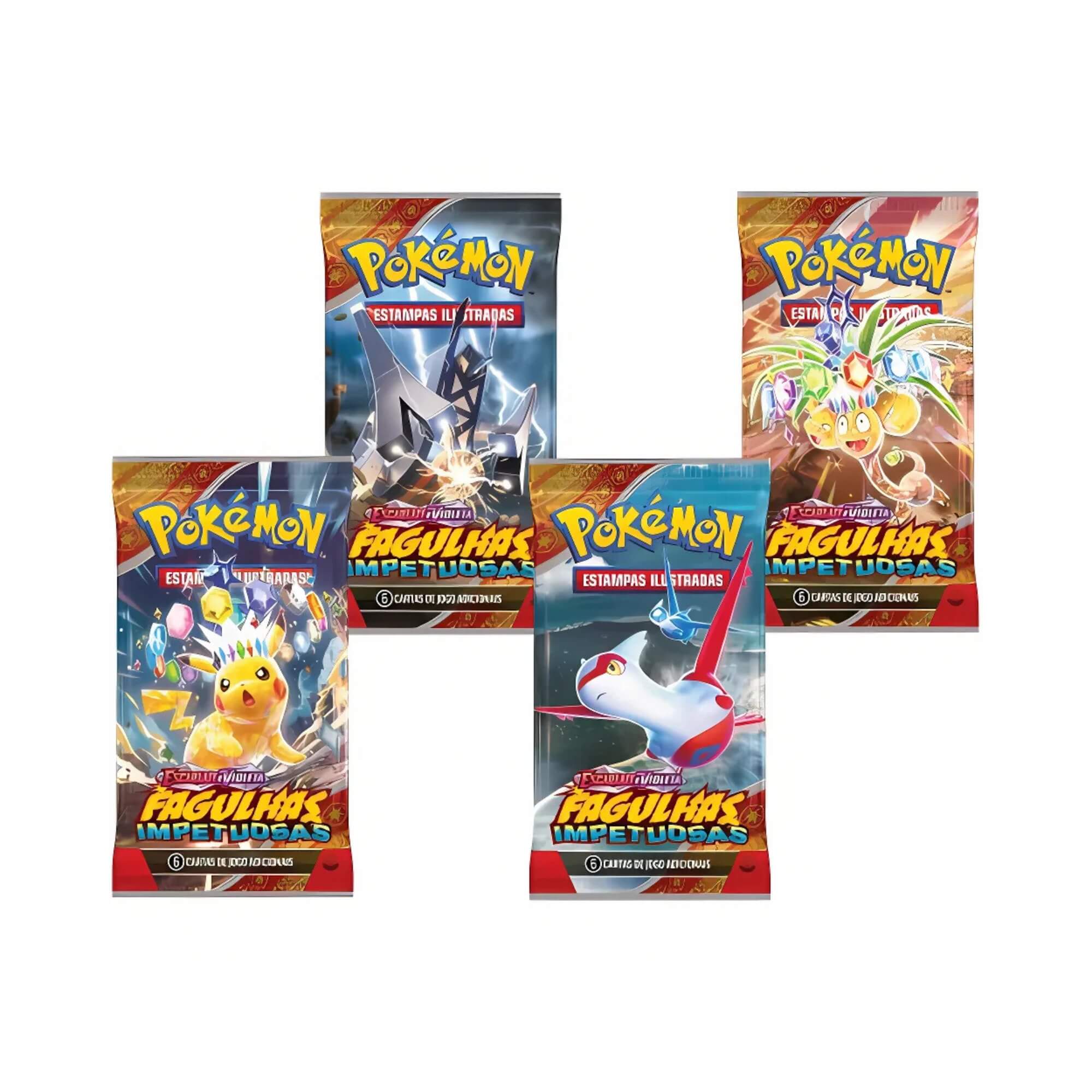 Box Display Pokémon TCG Escarlate e Violeta 8 Fagulhas Impetuosas Copag - 35036