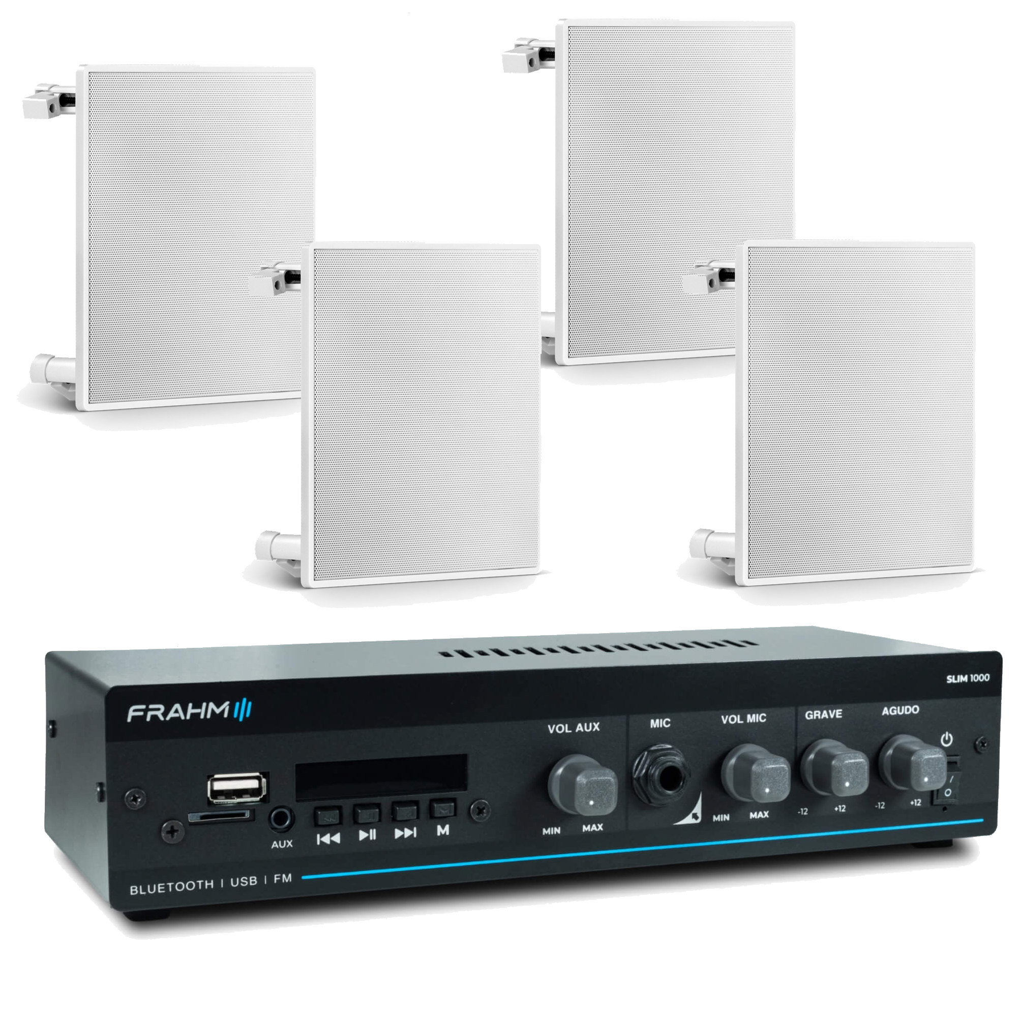 COMP Kit Som Ambiente Pequenos Comercios Farmácias e Recepções Arandela FR 40W - FRAHM