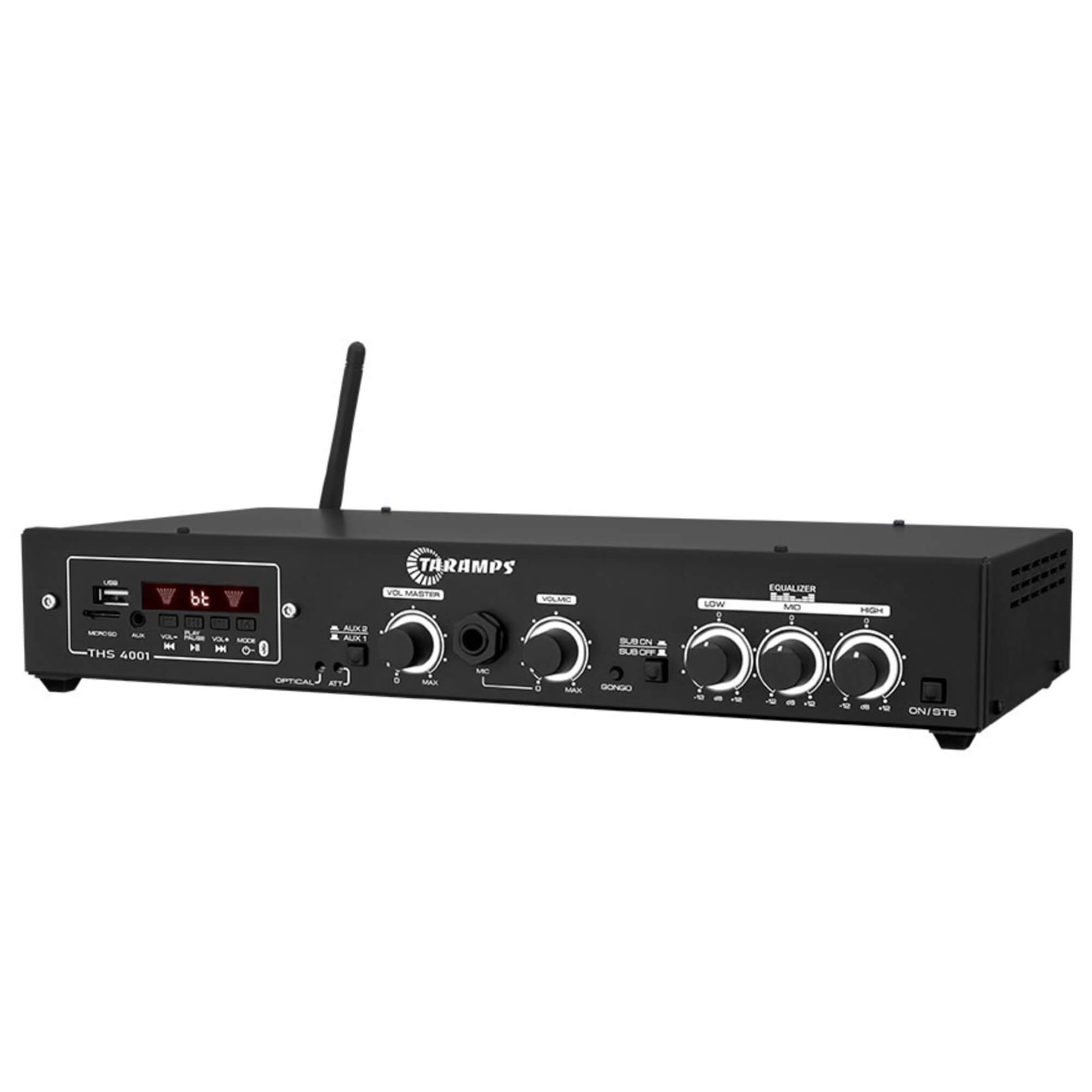 Amplificador Receiver Canal Mono Class D THS 4001 1x 400 Watts 2 Ohms Taramps - 902084