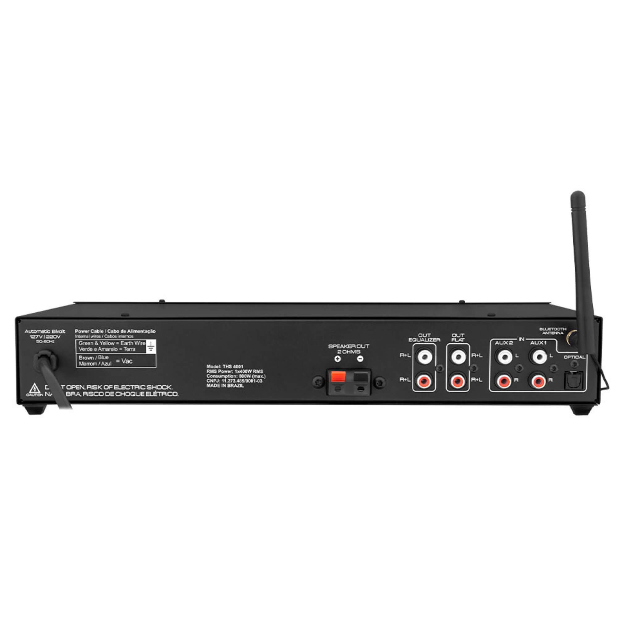 Amplificador Receiver Canal Mono Class D THS 4001 1x 400 Watts 2 Ohms Taramps - 902084