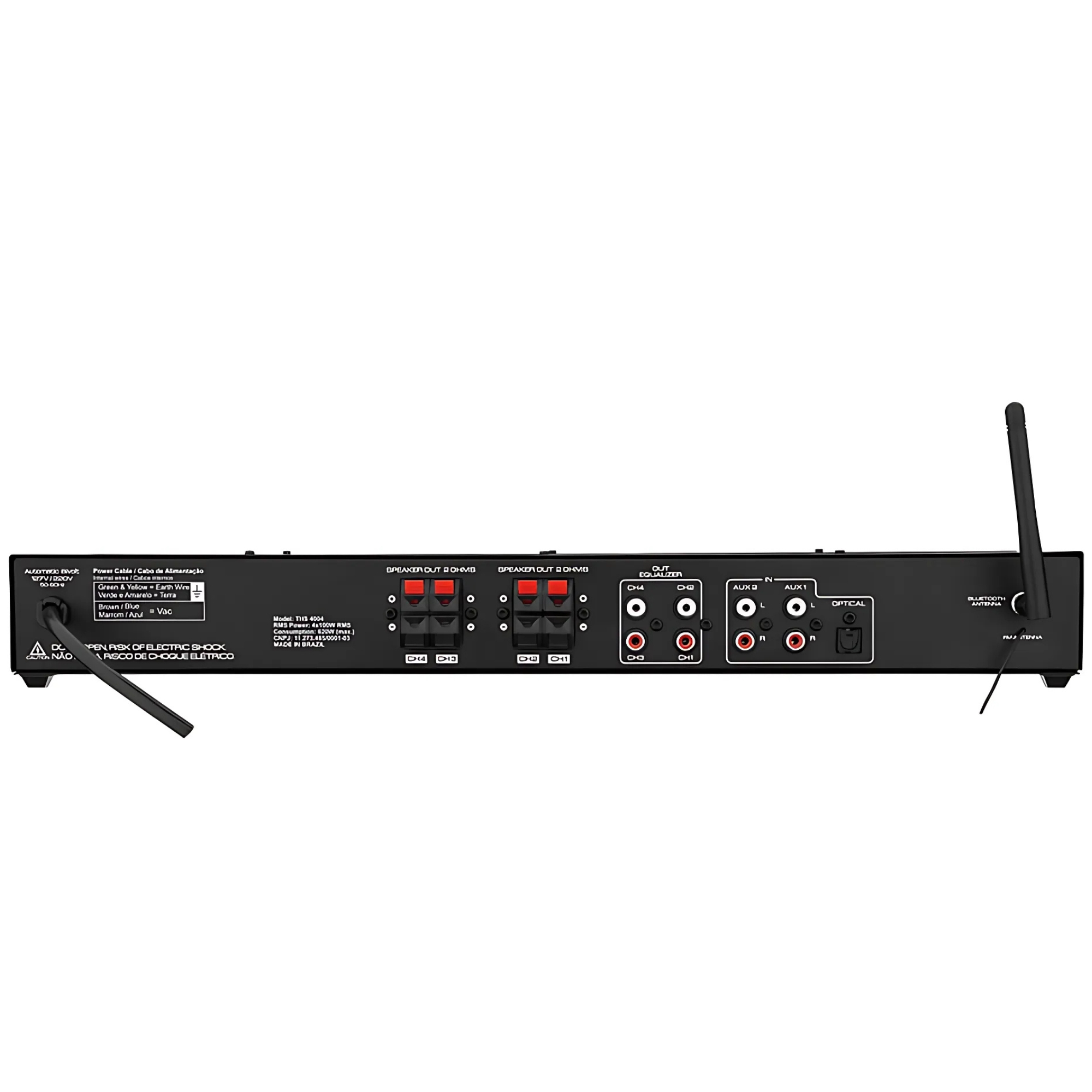 Amplificador Receiver Class D THS 4004 4 x 100 Watts 2 Ohms Taramps - 902089