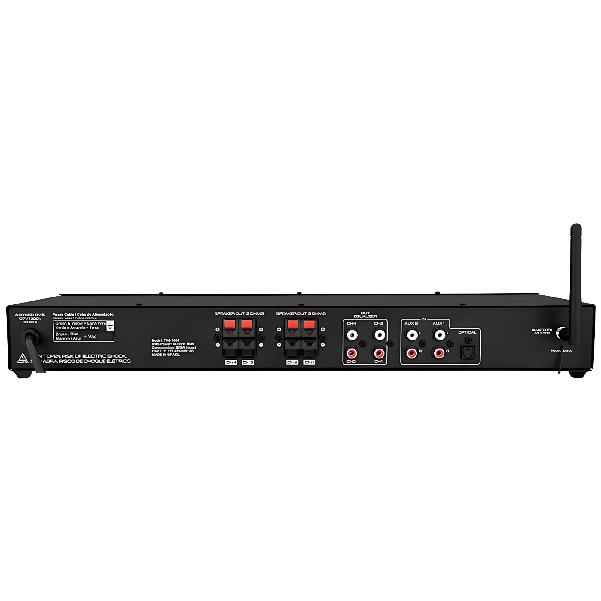 Amplificador Receiver Class D THS 4004 4 x 100 Watts 2 Ohms Taramps - 902089