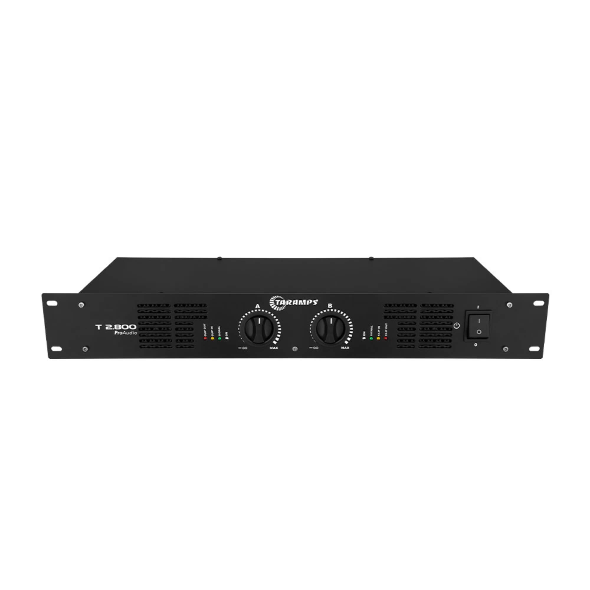 Amplificador Profissional 2 x 400 Watts 4 Ohms 800 Watts RMS Taramps T2800 - 902119