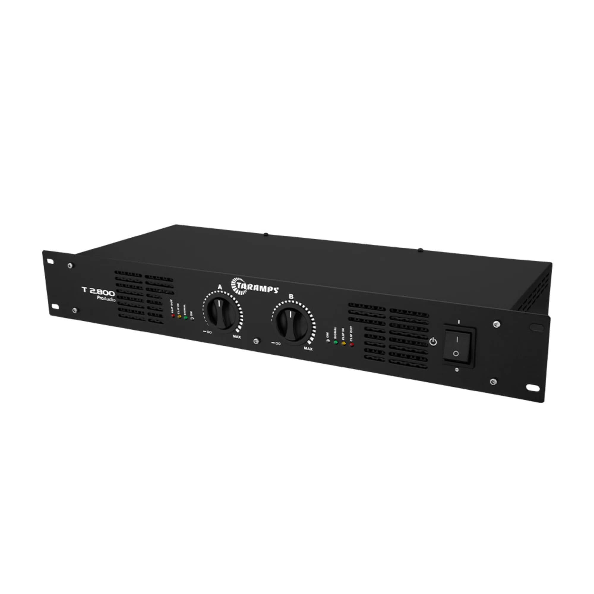 Amplificador Profissional 2 x 400 Watts 4 Ohms 800 Watts RMS Taramps T2800 - 902119
