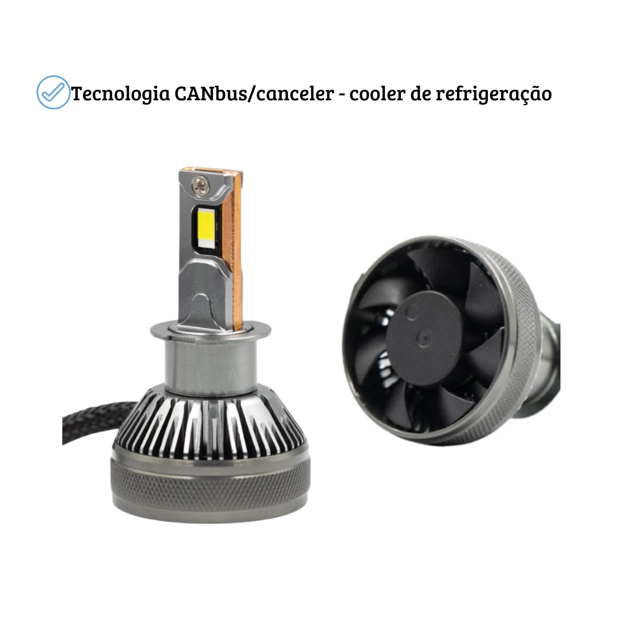 Par de Lâmpada LED Automotiva Ultra Extreme White H3 Uppertech - 4949