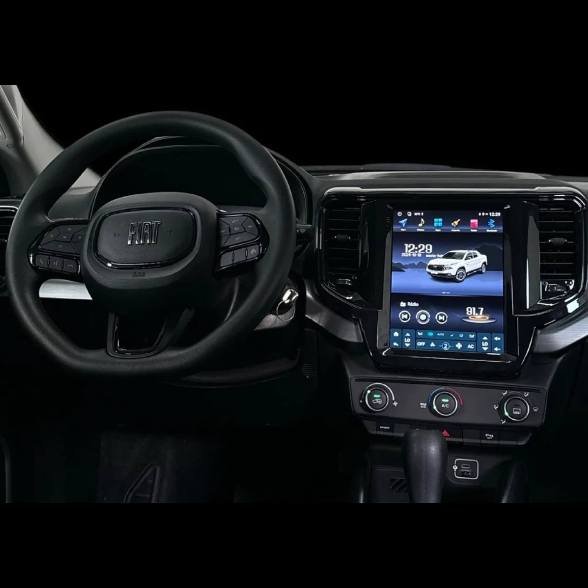 Central Multimídia Automotivo Vertical 9.7" Fiat Toro 2022/2025 2 RAM 32 GB Uppertech - 5846
