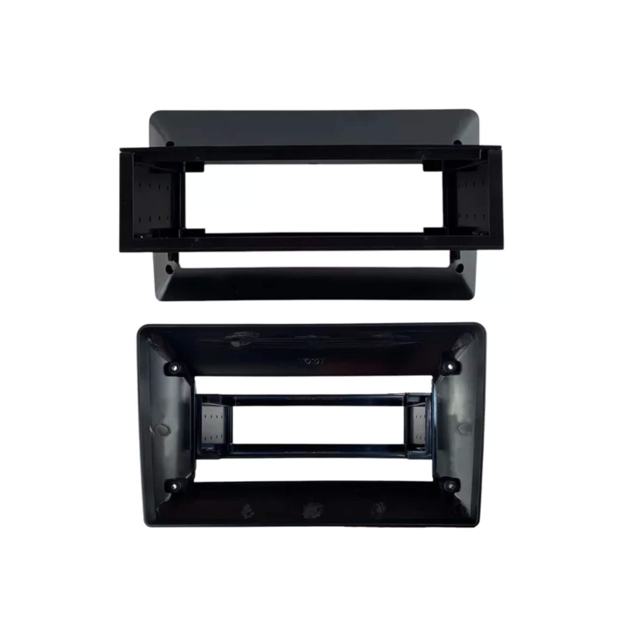 Moldura Universal Automotiva p/ Central Multimídia 9" Traseira 1DIN Cor Preto Uppertech - 5829