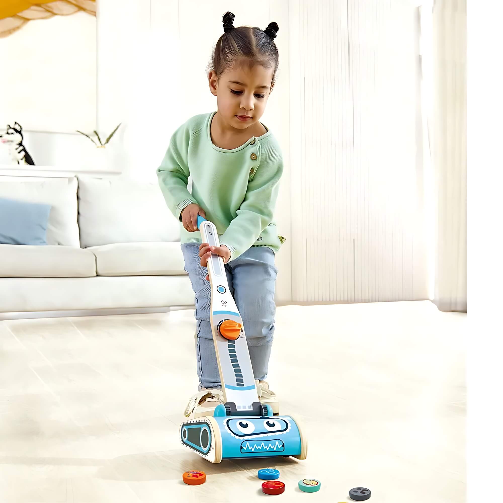 Brinquedo Infantil Aspirador de Pó Interativo Hape Xalingo - 98343