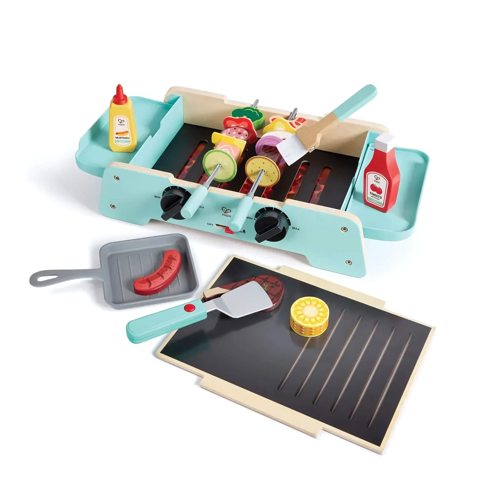 Brinquedo Infantil Kit Churrasqueira 24 Peças Hape Xalingo - 98354