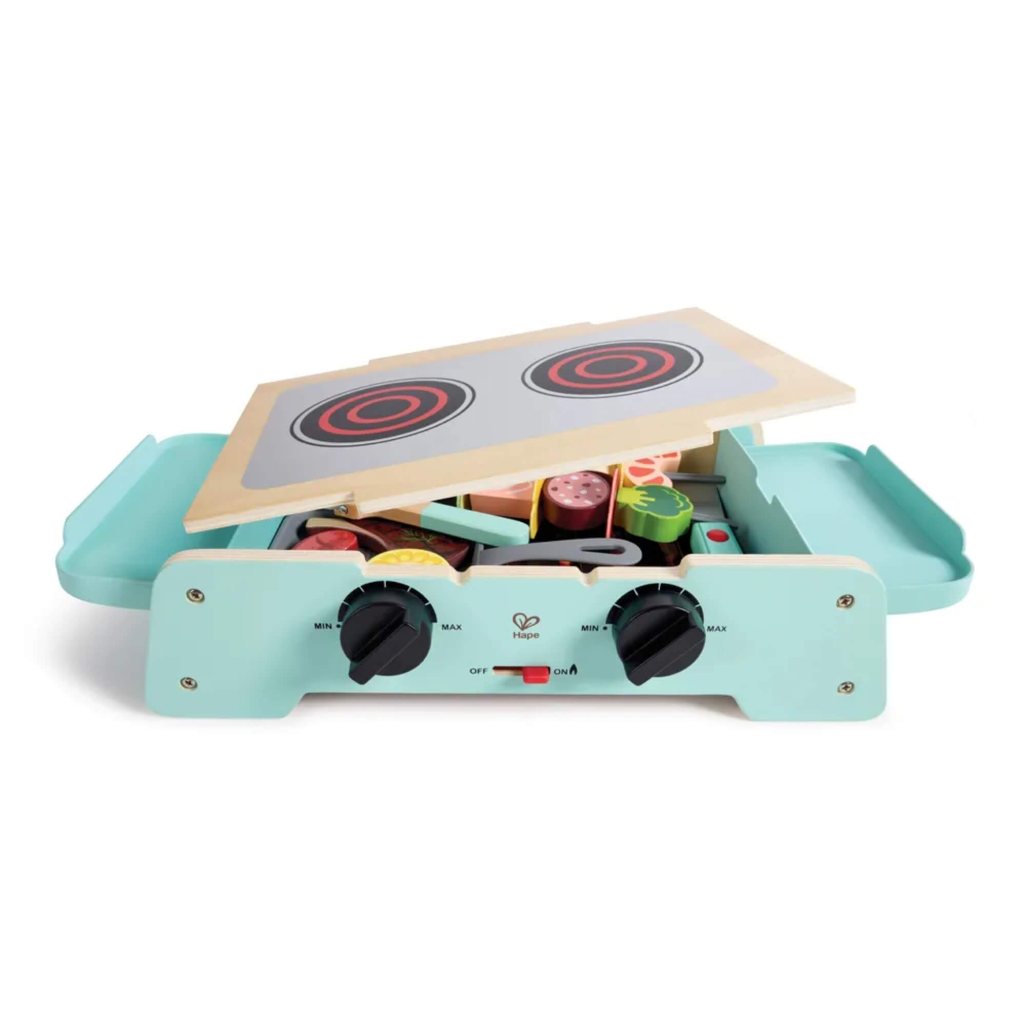 Brinquedo Infantil Kit Churrasqueira 24 Peças Hape Xalingo - 98354