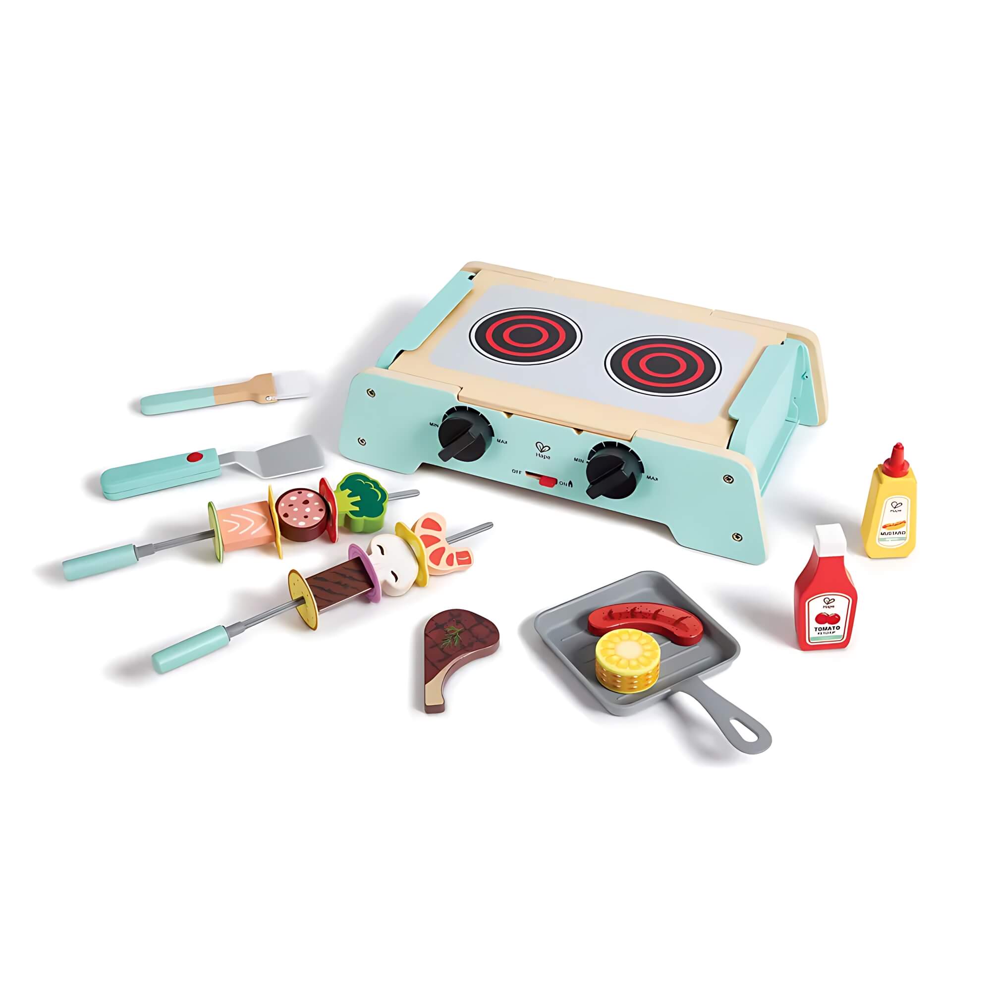 Brinquedo Infantil Kit Churrasqueira 24 Peças Hape Xalingo - 98354