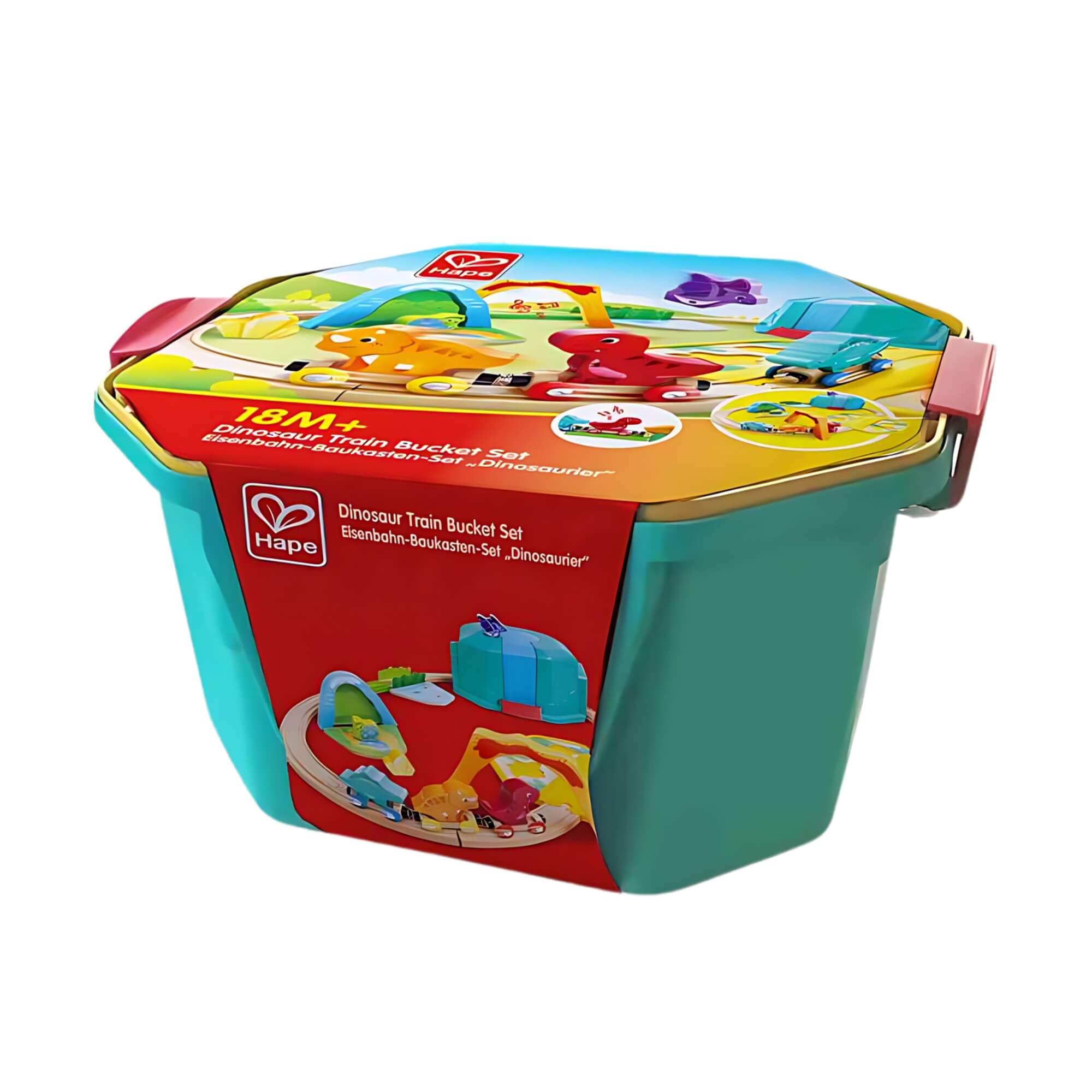 Brinquedo Infantil Ferrovia do Dinossauro 27 Peças Hape Xalingo - 98332