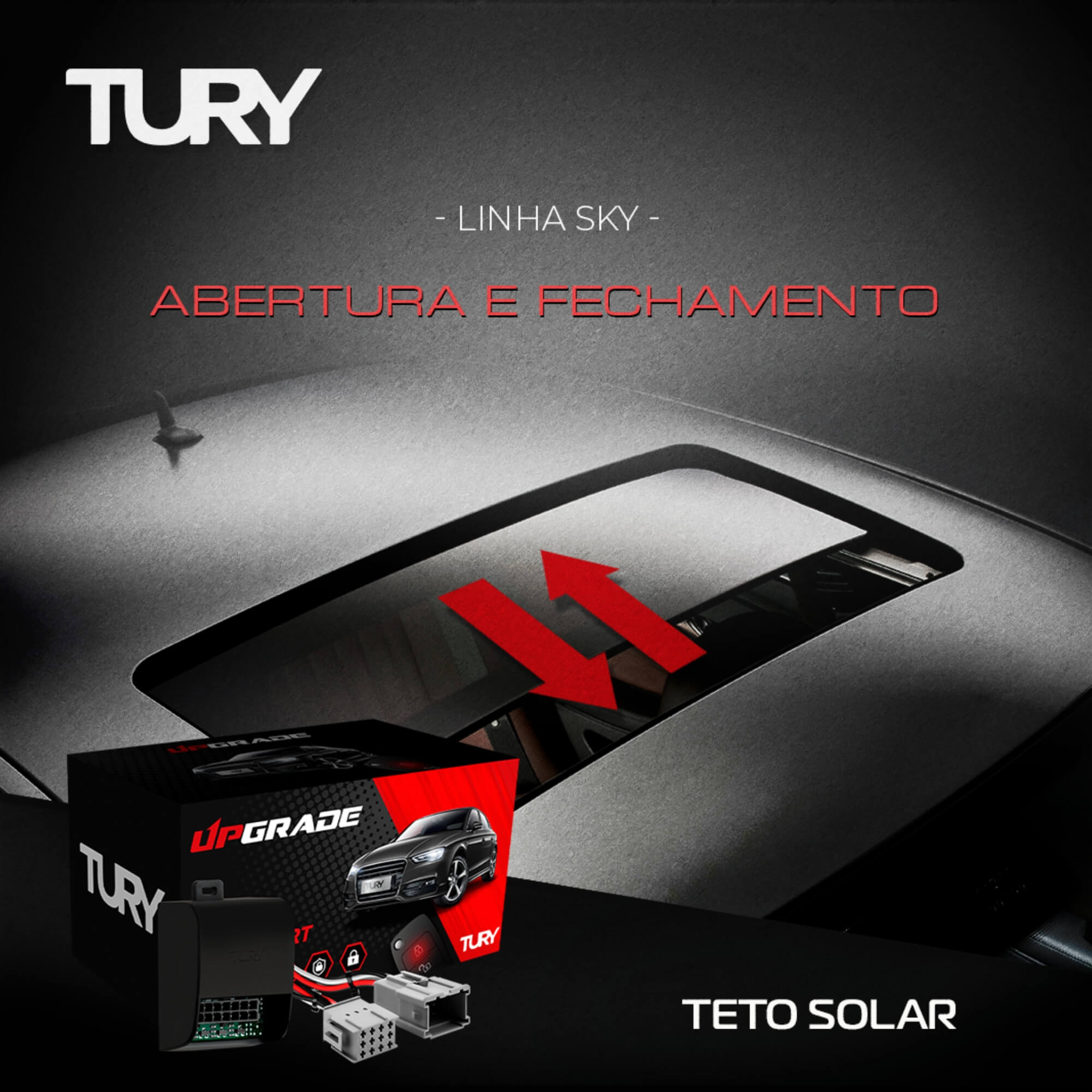 Módulo de Automação de Teto Solar compatível com Azera de 2016 até 2018 Tury - SKY1.0D
